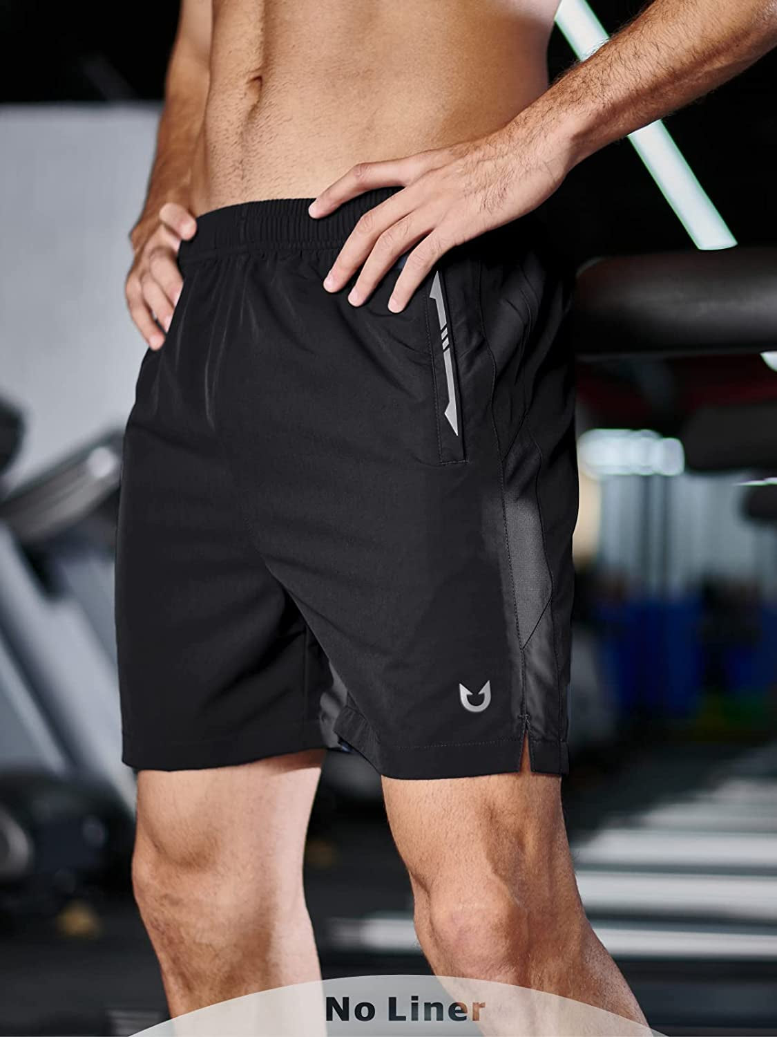 NORTHYARD Men'S Running Athletic Shorts 5 Inch Workout Gym Tennis Quick Dry Short for Active Training with Zipper Pockets  NORTHYARD   