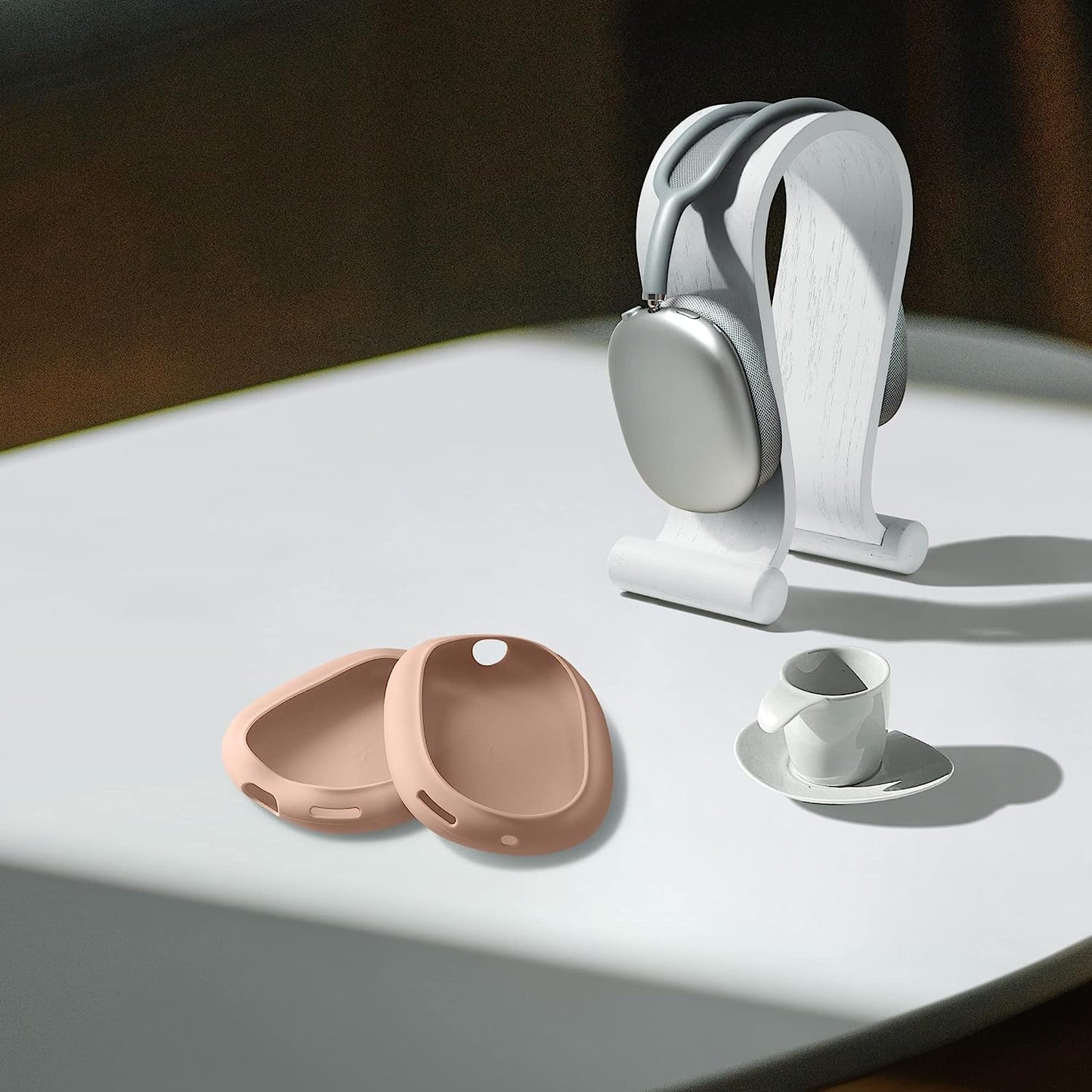 Kwmobile Silicone Covers Compatible with Apple Airpods Max (Set of 2) - Ear Cups Cover Case - Dusty Pink  KW-Commerce   