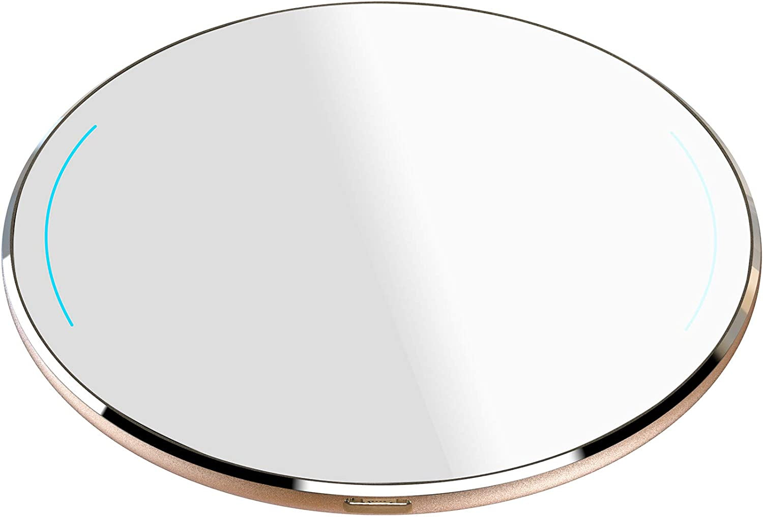 TOZO W1 Wireless Charger 10W Thin Aviation Aluminum Computer Numerical Control Technology Fast Charging Pad Black (NO AC Adapter)  TOZO Gold M-100mm 