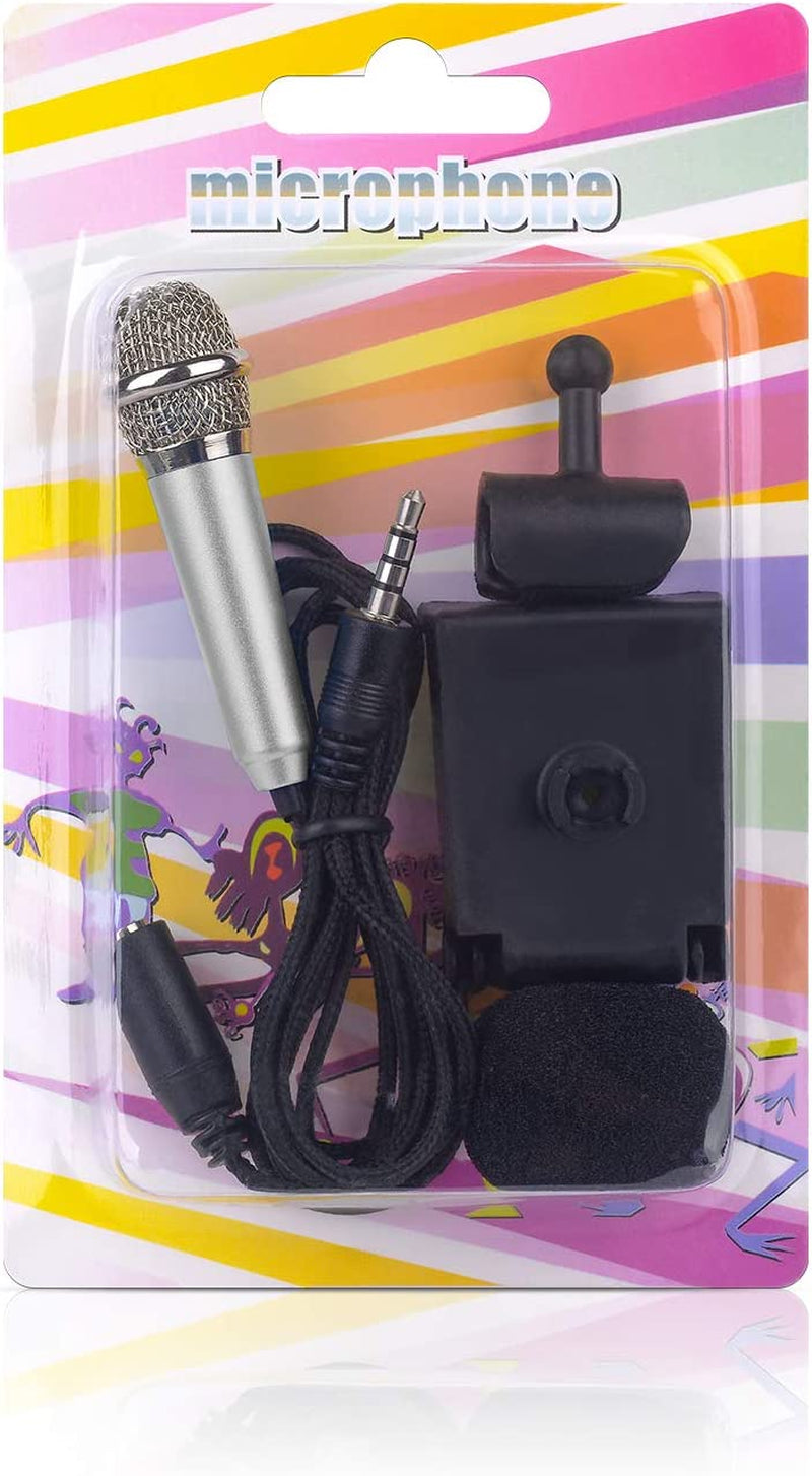 Uniwit Mini Portable Vocal/Instrument Microphone for Mobile Phone Laptop Notebook Apple Iphone Sumsung Android with Holder Clip - Silver  Uniwit   