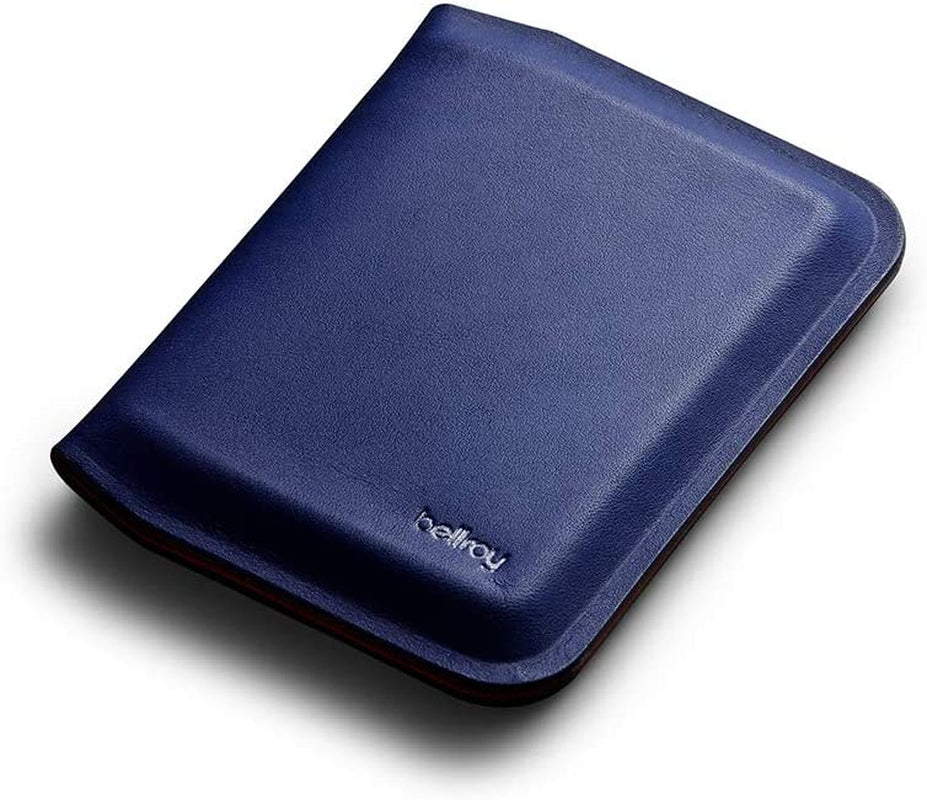 Bellroy Apex Slim Sleeve (Slim Bifold Leather Wallet, RFID Protected) - Onyx  Bellroy Indigo  
