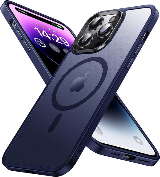 Degeca Strong Magnetic for Iphone 14 Pro Max Case [Compatible with Magsafe] [Military Grade Drop Tested] Slim Non Yellowing Shockproof Phone Cover for Iphone 14 Pro Max 6.7 Inch, Blue  degeca   