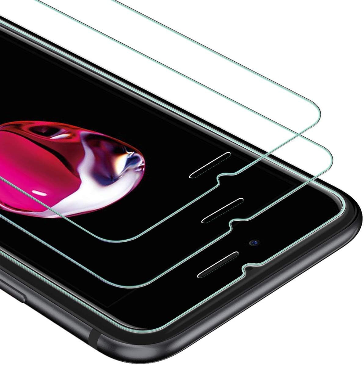 Impactstrong Shatterproof Tempered Glass Screen Protector for Iphone 8/7 / 6S / 6 [Easy Installation Frame] [Bubble Free] [9H Hardness] [Full Coverage] Case Friendly, 4.7 Inch - (3-Pack)  ImpactStrong   