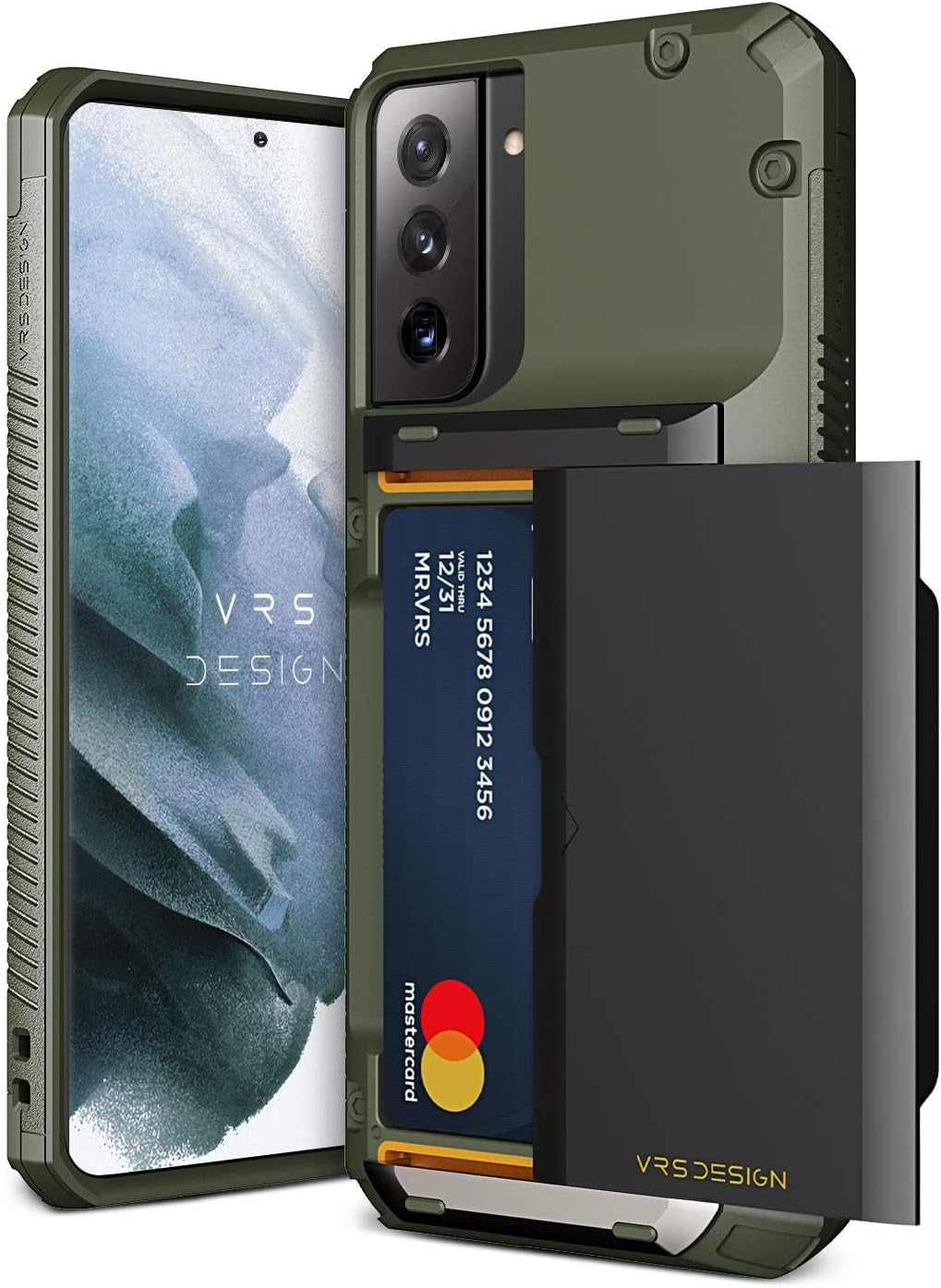 VRS DESIGN Damda Glide Pro Phone Case Compatible with Galaxy S21 plus 6.7 Inch (2021) Green  VRS Design   