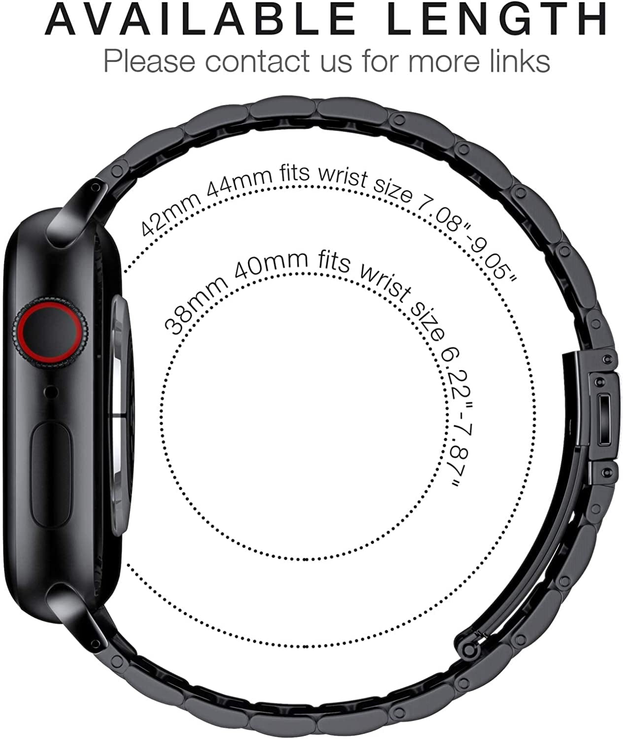 EPULY Compatible with Apple Watch Band 49Mm 45Mm 44Mm 42Mm 41Mm 40Mm 38Mm, Business Stainless Steel Metal Watchband for Iwatch Strap Ultra SE Series 8 7 6 5 4 3 2 1 Men (Black, 49Mm 45Mm 44Mm 42Mm)  EPULY   