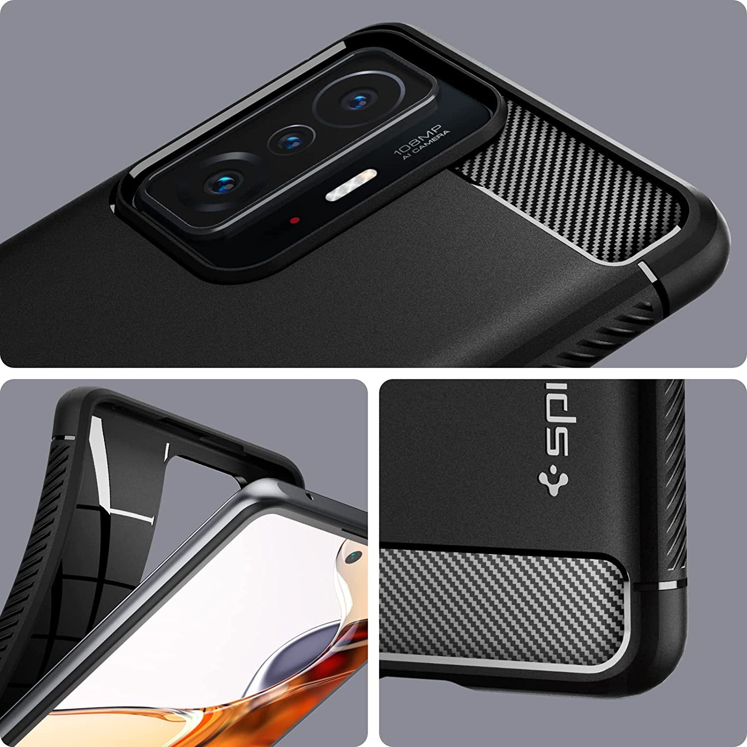 Spigen Rugged Armor Designed for Xiaomi 11T / 11T Pro (2021) - Matte Black  Spigen   
