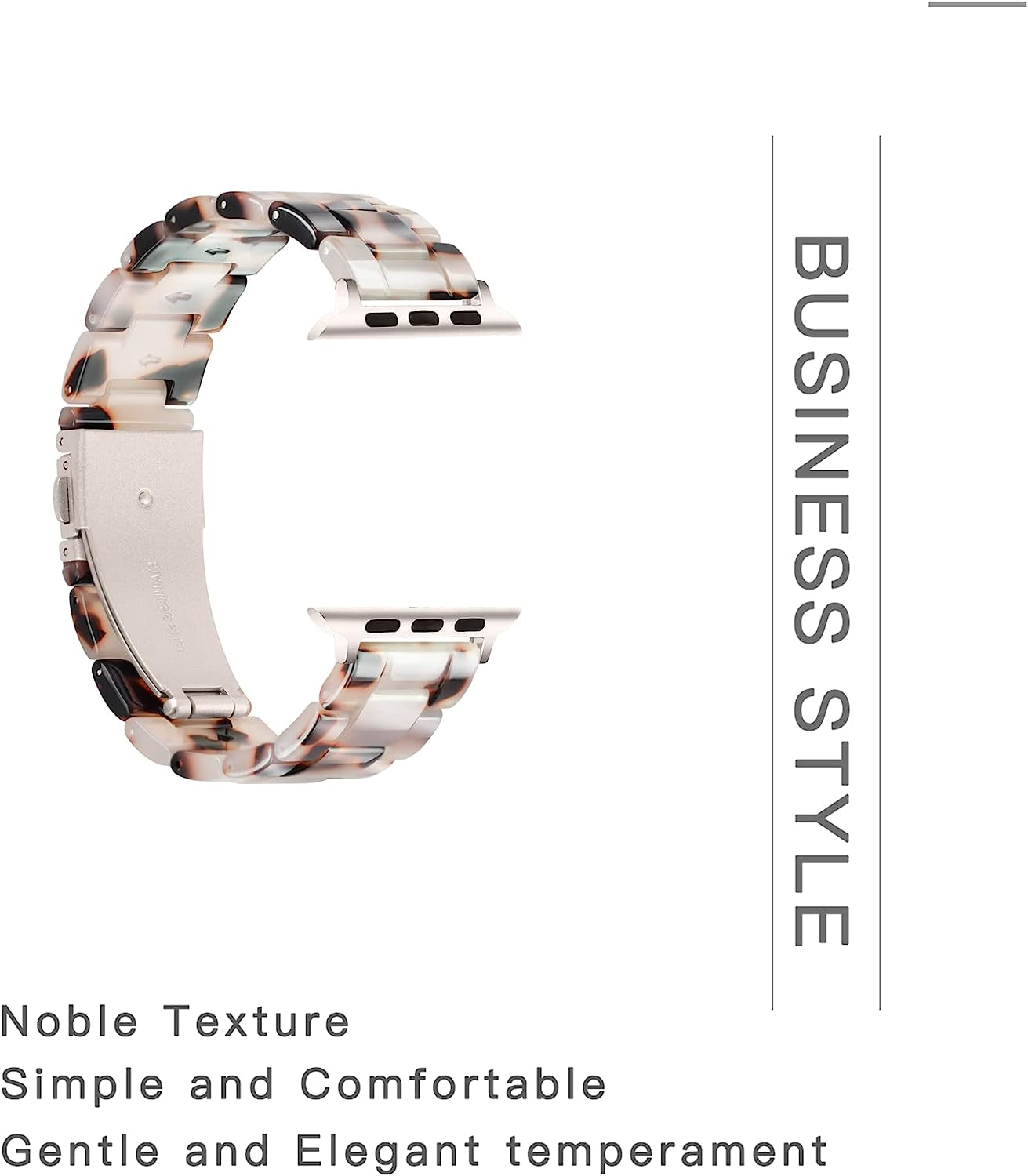 YGTIECS Starlight Apple Watch Band 41Mm 40Mm 38Mm, Super Lightweight, Comfortable, Compatible with Apple Watch Series 8 & 7, Fashionable for Apple Watch Series 8 7 SE 6 5 4 3 2 1-Black Tortoise Flower  YGTIECS   