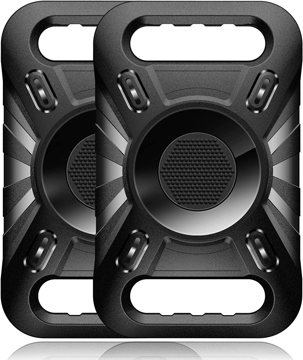 [2Pack] Waterproof Airtag Dog Collar Holder, Wear-Resistant Anti-Scratch Protective Airtag Holder Case Compatible with Pet Collar GPS Pet Trackers for Dogs Big Cats Backpack Strap Etc  Yootte   