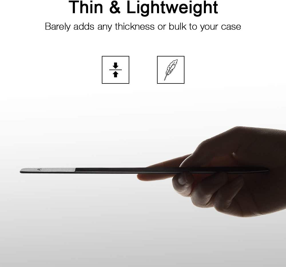 ESR Pencil Holder Compatible with Pencil (1St and 2Nd Gen), Elastic Pocket [Stylus Pens Protected and Safe] Pouch Adhesive Sleeve Attached to Case for Stylus Pens - Black  Electronic Silk Road Corp   