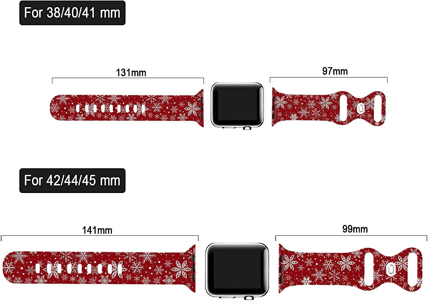 St. Patricks Day Watch Band Compatible with Apple Watch 38Mm 40Mm 41Mm 42Mm 44Mm 45Mm, Four Leaf Clover Shamrock Silicone Replacement Bands Wristbands Strap Compatible with All Iwatch Series  WANSENCE   