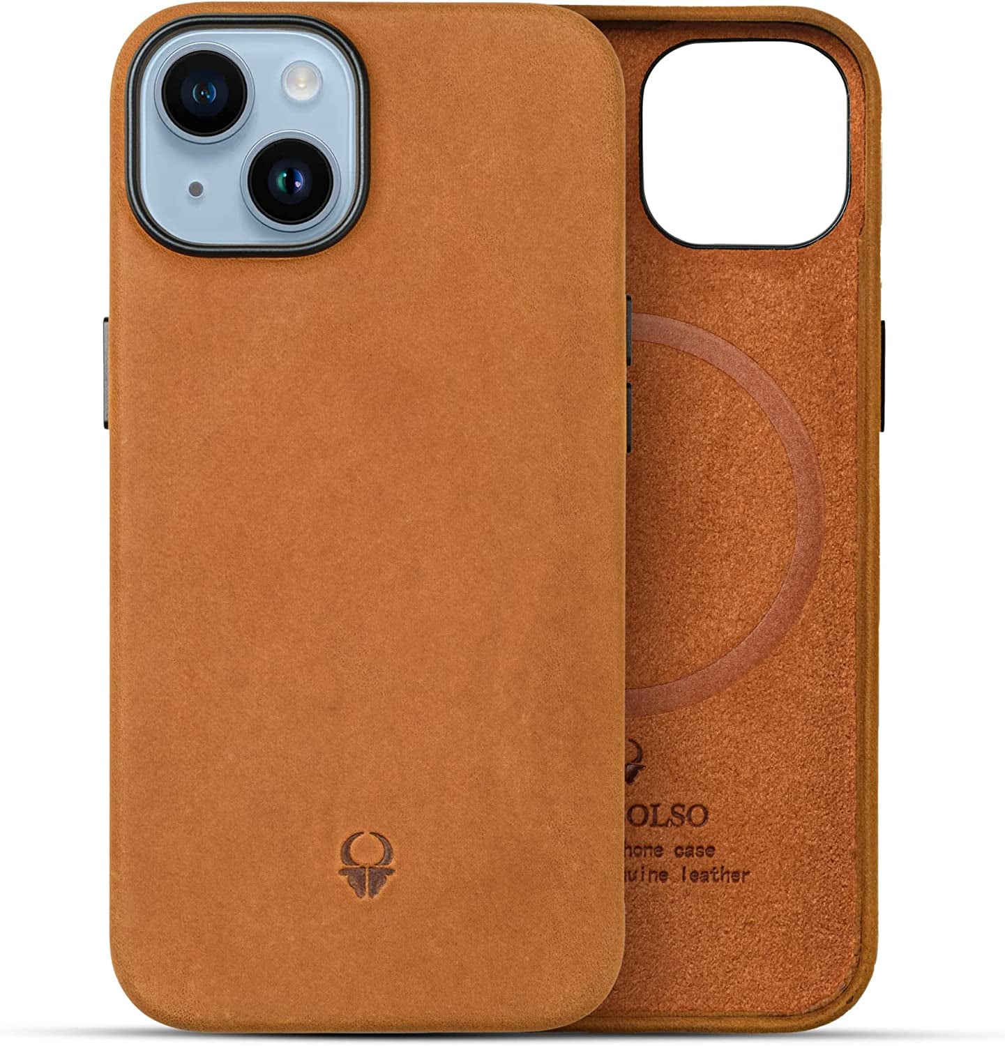 DONBOLSO Genuine Leather Wallet Case for Iphone 14 Pro Max - Holds 3 Cards, Compatible with Magsafe, Lip Screen Protection, Strong Magnetic Closure - Vintage & Elegant Design  DONBOLSO Vintage Brown iPhone 14 Case 