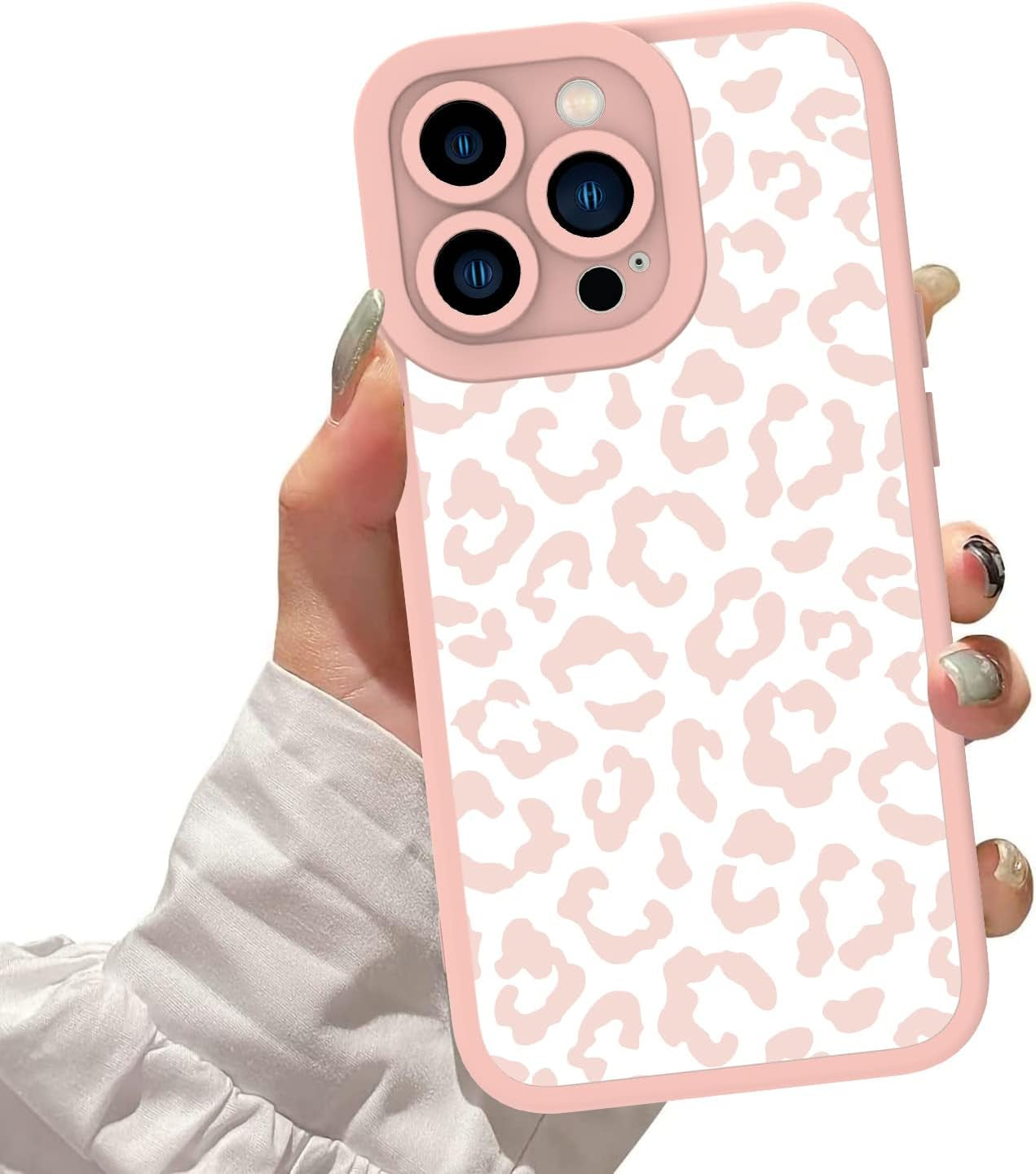 ZIYE for Iphone 11 Case Pink Leopard Pattern Phone Case with Camera Protection,Tpu Silicone Rubber Protective Cover Cheetah Design Cases Compatible with Iphone 11 6.1 Inch  ZIYE Iphone 13 Pro  