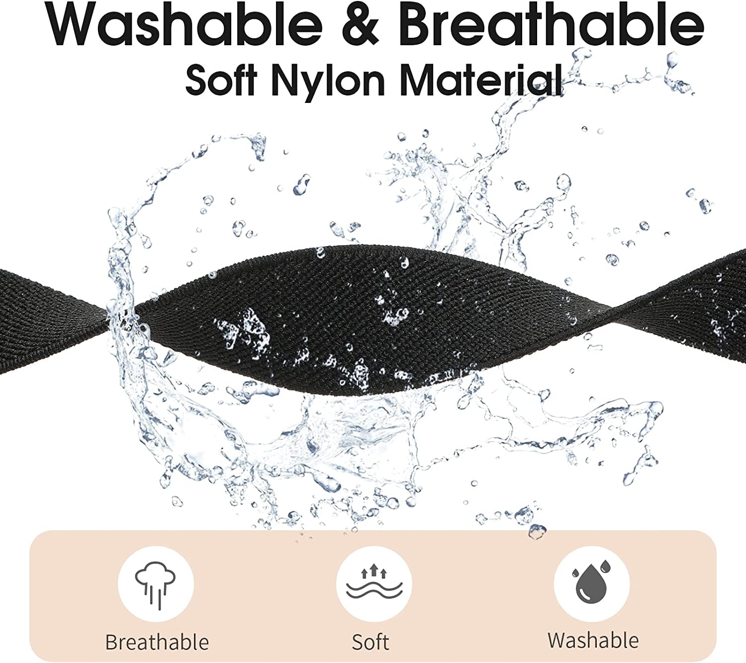 AHXLL 22Mm Watch Bands Compatible with Samsung Galaxy Watch 3 45Mm Band/Galaxy Watch 46Mm/ Gear S3 Frontier, Sport Loop Stretchy Nylon Wristband for Men Women, 5 Packs  AHXLL   