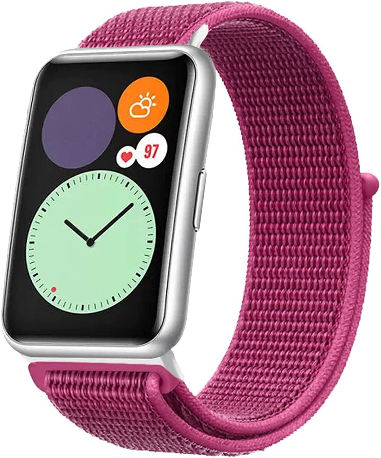 Sport Loop Band Compatible with Apple Watch Band 49Mm 45Mm 44Mm 42Mm 41Mm 40Mm 38Mm Men Women, Braided Stretchy Nylon Loop Bands for Apple Watch Ultra Iwatch Series 8 7 SE 6 5 4 3 2 1  KIUFWARS Dragon Fruit 38mm/40mm/41mm 