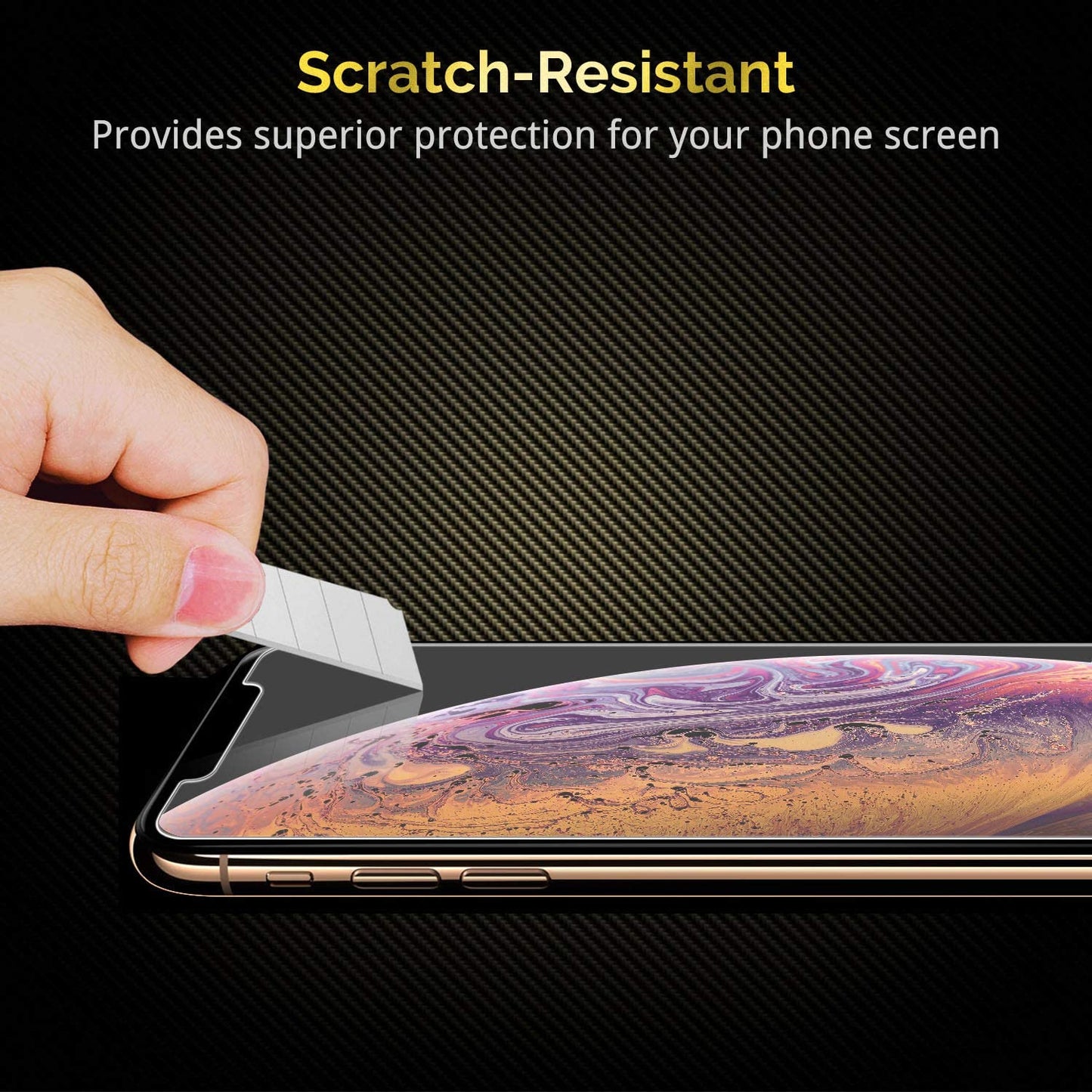 Unbreakcable 3-Pack Screen Protector for Iphone X/Iphone Xs/Iphone 11 Pro 5.8", 9H Premium Tempered Glass Screen Protector for Iphone X/Iphone Xs/Iphone 11 Pro [Easy Install, No Bubble, Anti-Scratch]  UNBREAKcable   