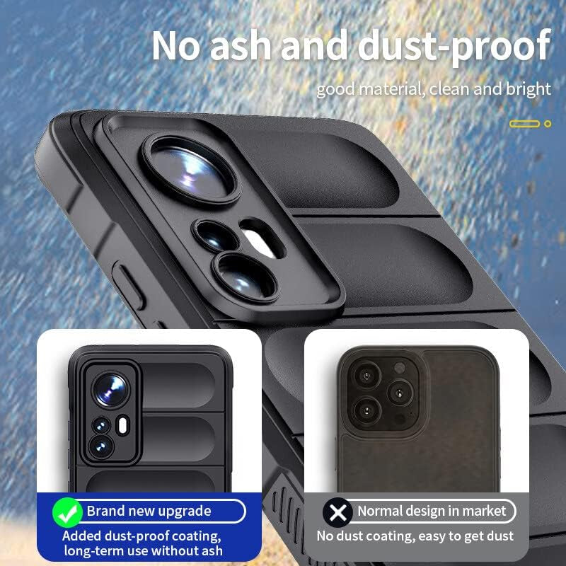 Xiaomi 12 Lite Case, Eabhulie Flexible TPU Silicone Non-Slip Shock-Absorbent Case Cover for Xiaomi 12 Lite Green  EabHulie   