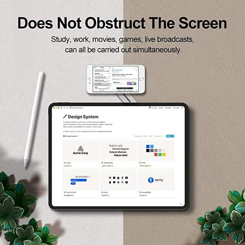 Computer Phone Stand Extension Bracket Dual Monitor Display Magnetic Laptop Side Magnetic Phone Holder  Barnyard Moovers Bargains   