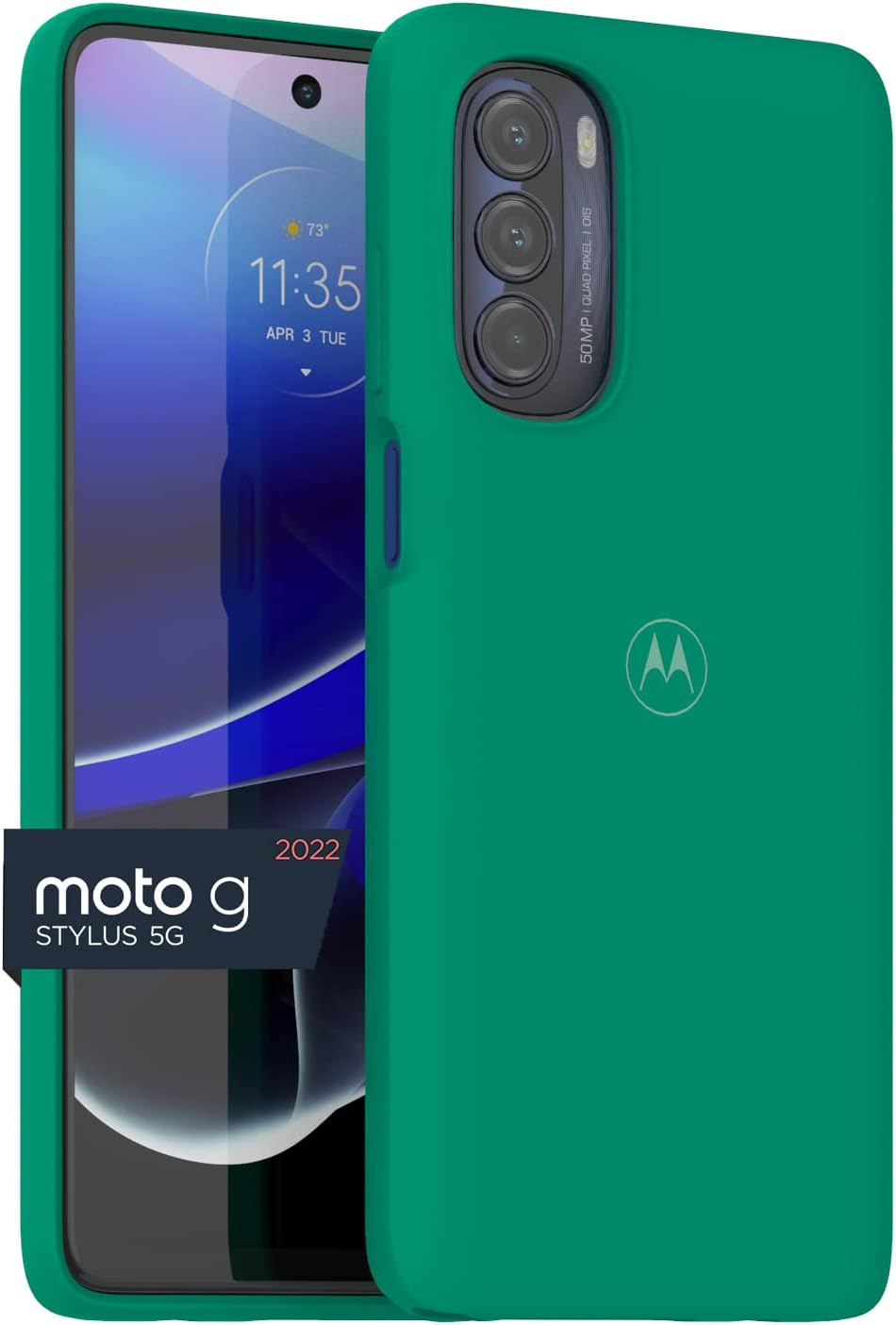 Motorola Moto G Stylus 5G (2022) Marsala Red Protective Case - Slim Fit, Shock Absorbing, Camera Protector  Salom America Company Emerald Case 