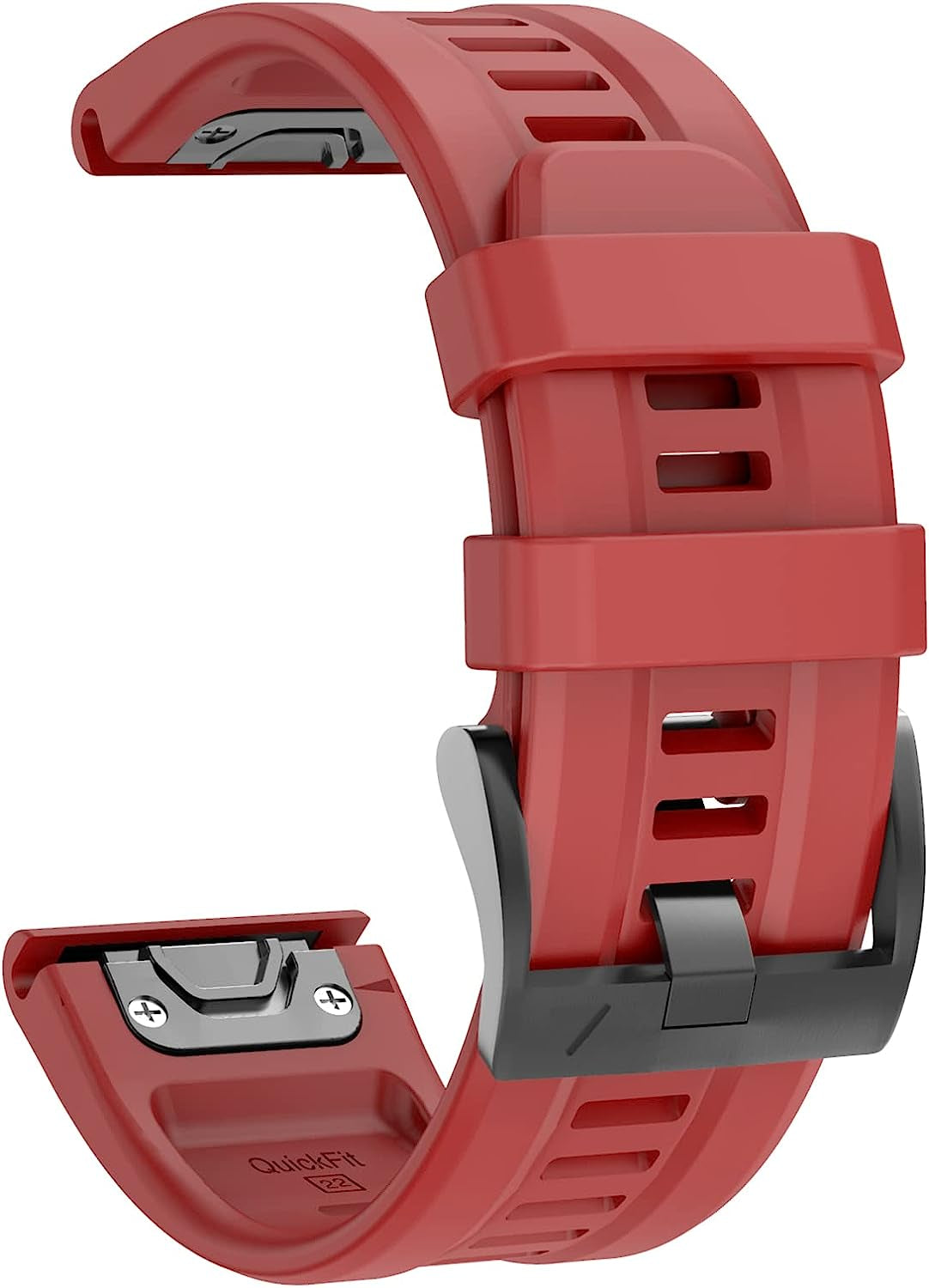 ISABAKE Compatible with Fenix 7 Band, 22Mm Easy-Fit Sport Strap Silicone Watch Band Replacement for Fenix 6/Fenix 5 Plus/Fenix 5 Smartwatch  ISABAKE Dark Red 22MM 