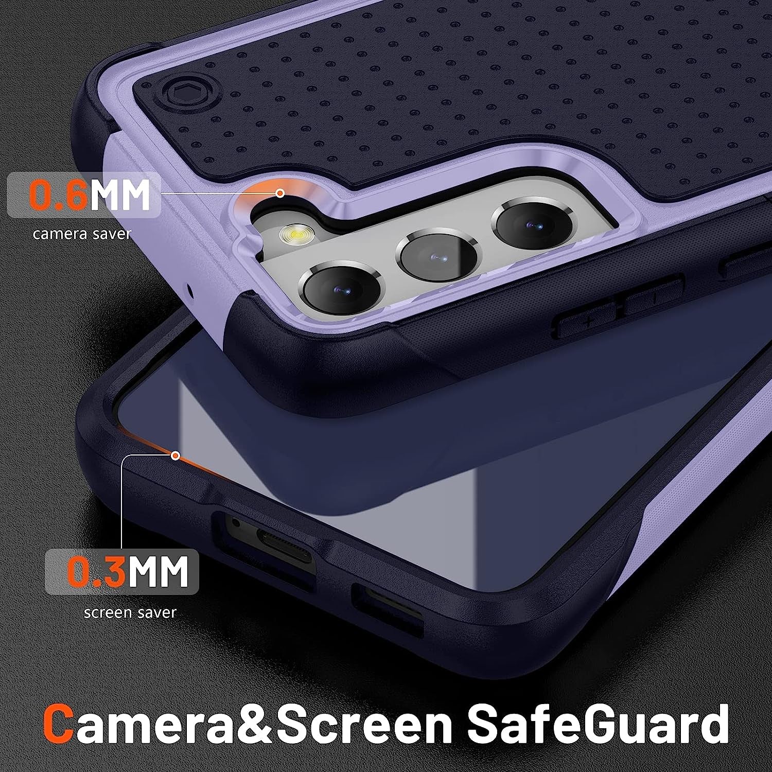 TORRTOWAY Designed for Samsung Galaxy S22 plus Case Galaxy S22+ Case Gift Militay Grade Drop Protective Cover Shockproof Case for Galaxy S22 plus Phone Case for Women Men Boy Girl (Purple+Blue)  TORRTOWAY   