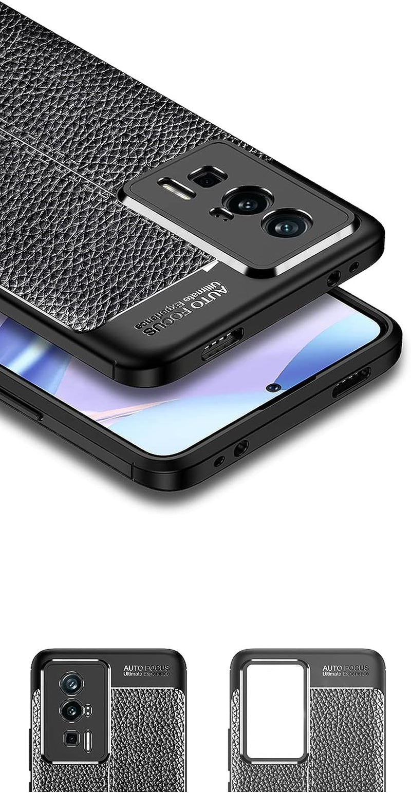YBROY Case for Xiaomi Poco F5 Pro 5G, Shockproof Thin Silicone Case, TPU Flexible Rubber, Anti-Scratch, Case Cover for Xiaomi Poco F5 Pro 5G.(Black)  YBROY   