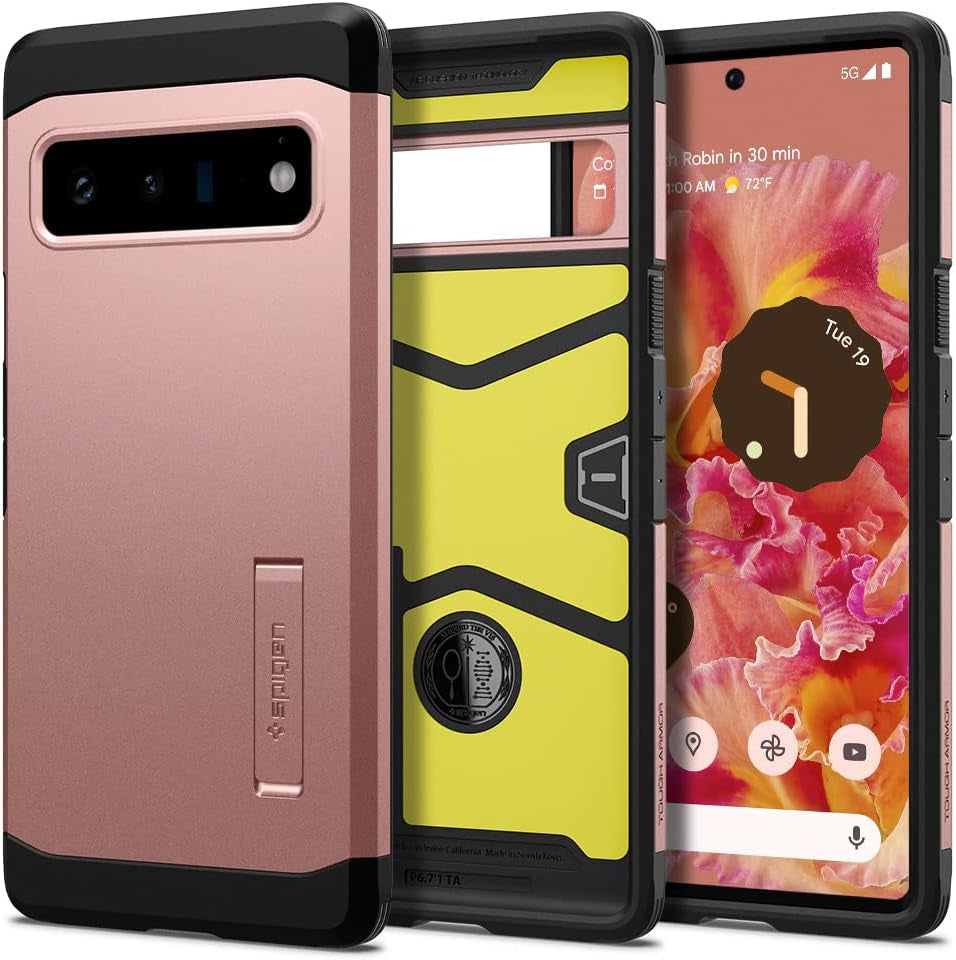 Spigen Tough Armor [Extreme Protection Tech] Designed for Google Pixel 6 Pro Case (2021) - Rose Gold  Spigen   