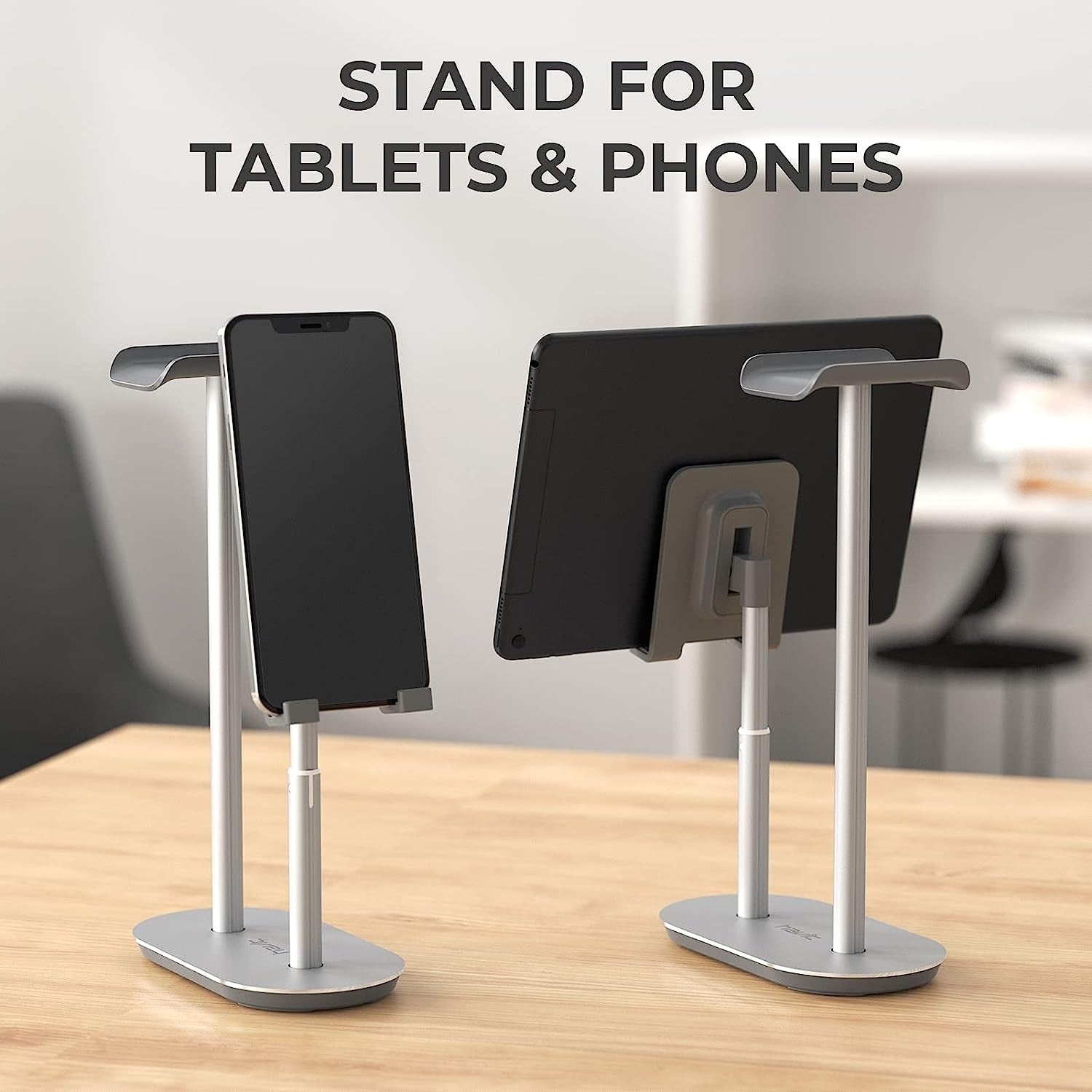 Havit Cell Phone and Gaming Headset Stand, Headphone Holder, Adjustable Phone Stands, Aluminum Desktop Headphone Holder for Desk, for 0.55'' Thick Smartphone Kindle Tablet  havit   