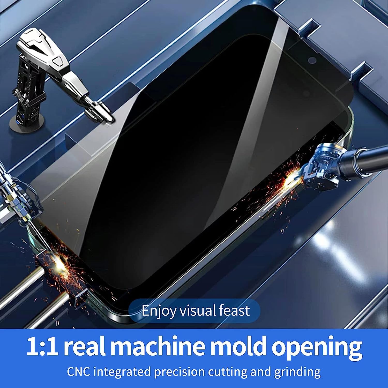 Wengtech 2 Pack Iphone 14 Privacy Screen Protector for Iphone 13/Iphone 13 Pro [6.1 Inch],Anti Spy Tempered Glass Privacy Screen 9H,Full Coverage Protection [Easy Installation Included]  WengTech   