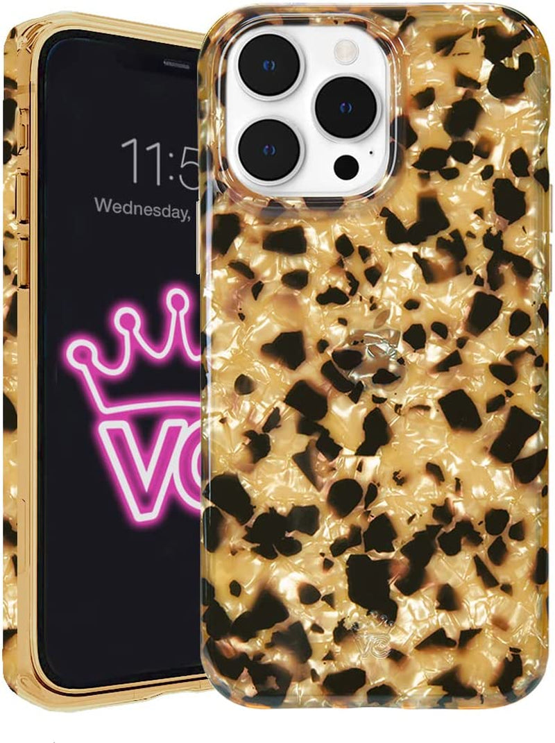 Velvet Caviar X Bratz Designed for Iphone 14 Pro Max Case for Women [8Ft Drop Tested] Cute Protective Bratz Dolls Accessories Phone Cases - Clear Glitter  Velvet Caviar Blonde Tortoise Iphone 14 Pro Max 