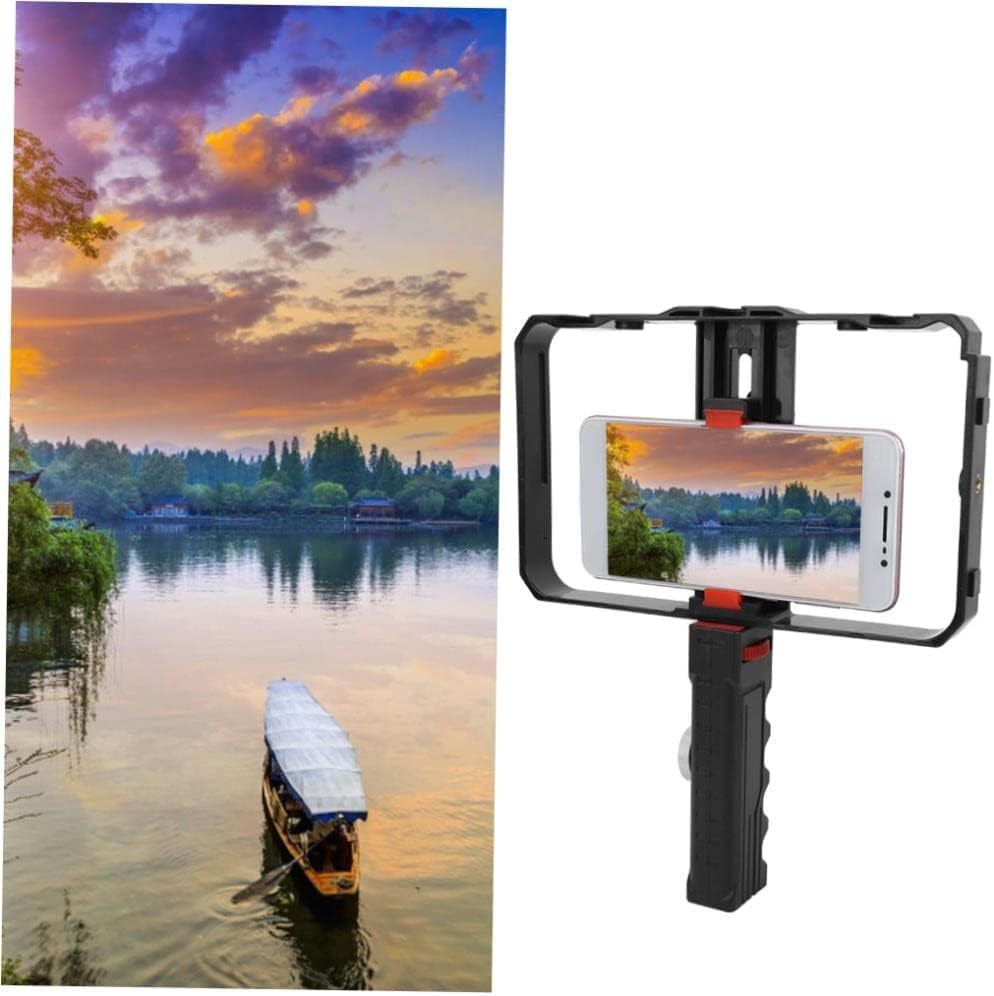 Capture Smooth Video Shots with Handheld Gimbal - Universal Mobile Holder for Live Streaming Follow Focus Mount & Stabilizer  haillusty   