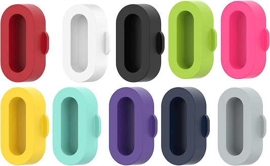 AWADUO Anti-Dust Plugs Compatible with Garmin Forerunner 255/955/255S, 10 Pcs Colorful Silicone Charger Port Protector Caps Compatible with Garmin Fenix 7/7S/7X (Silicone Colorful)  AWADUO   