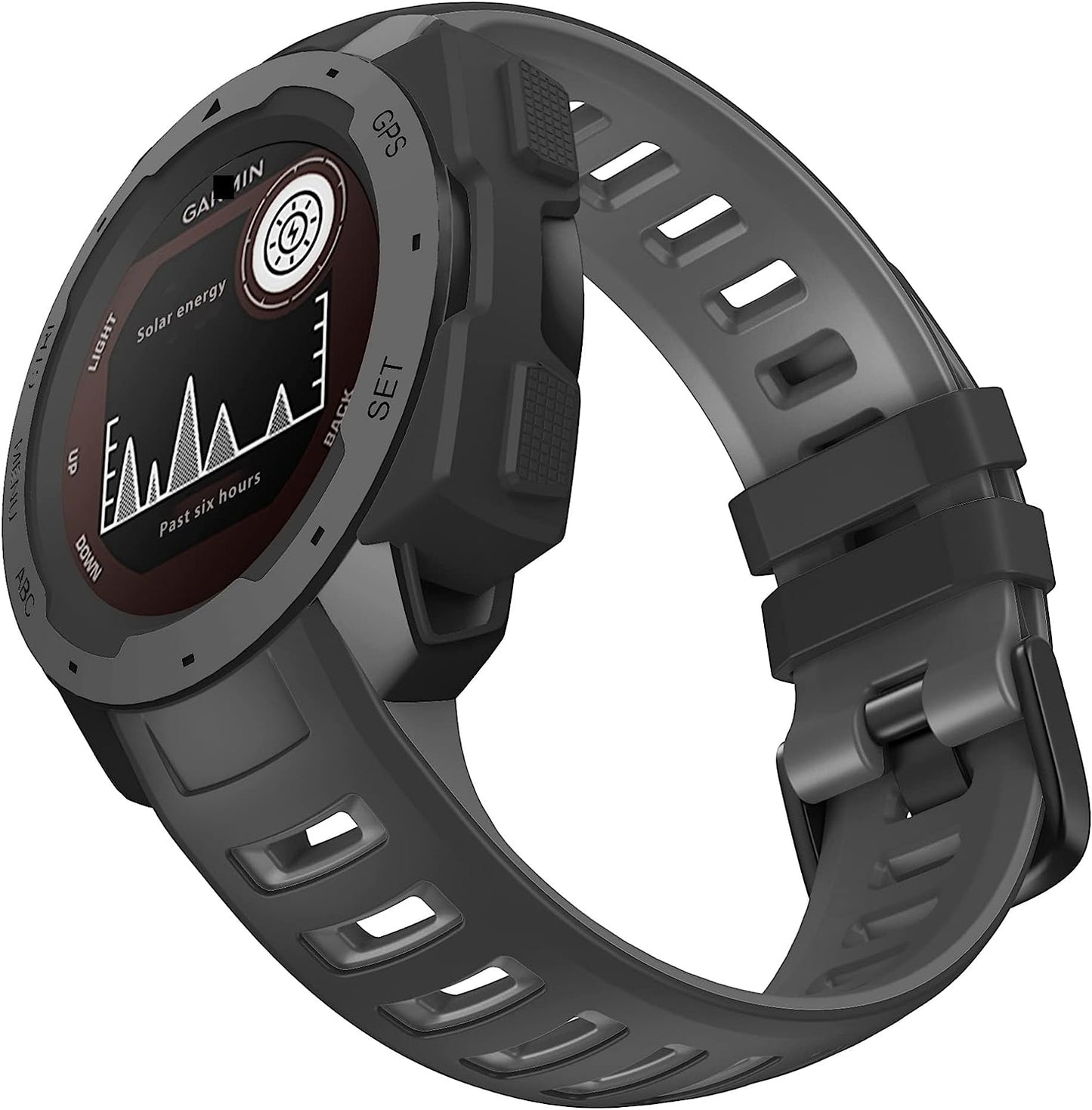 KGDHB Sports Silicone Strap for Garmin Instinct Watchband Replacement 22MM Watch Band for Garmin Instinct Esports/Tide/Solar Bracelet  KGDHB C For Instinct Tide 