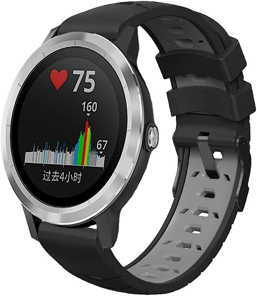 EZZON 20 22Mm Silicone Strap for Garmin Vivoactive 4 3 3T HR Venu 2 SQ Smart Watch Band Forerunner 645 245 MUSIC 55 Watchband Bracelet  EZZON   