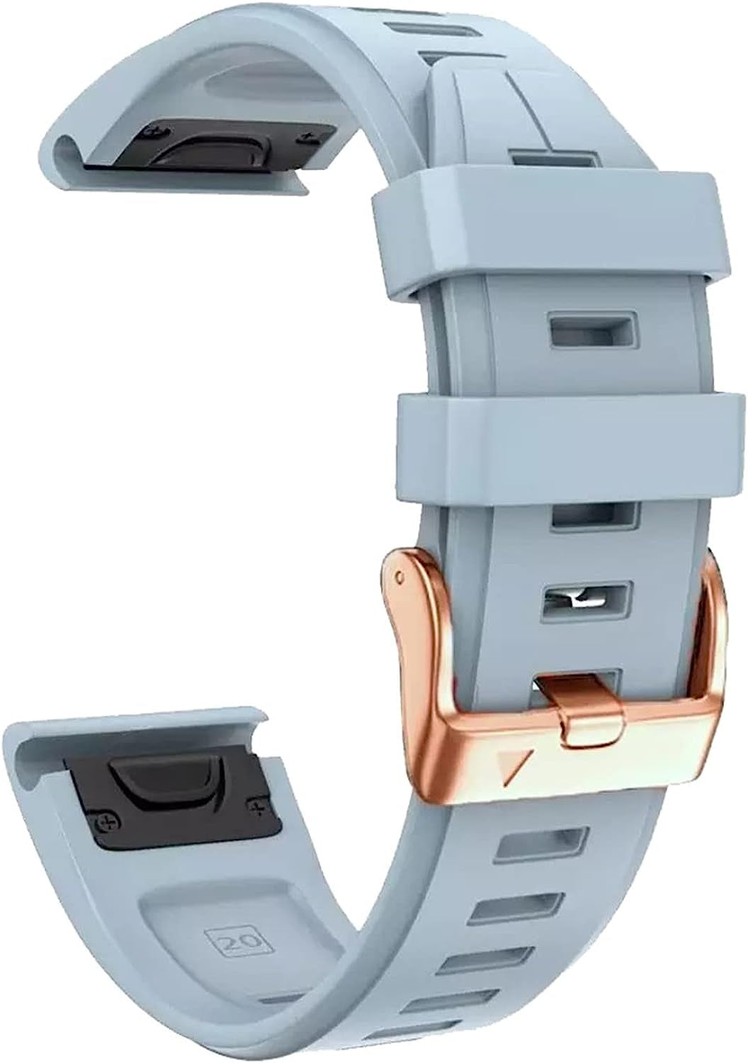 NFRFK Watch Band for Garmin Fenix 7S 6S/ 6S Pro Official Silicone Replacement Strap Fenix 5Splus/D2 Delta S Instinct 2 Smart Watch Band 20Mm  NFRFK Gray 20mm instinct 2S 