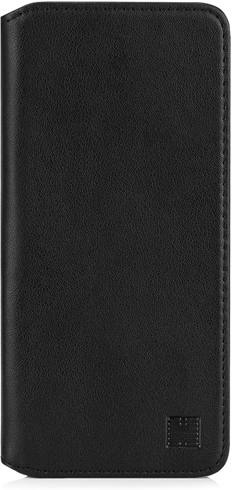 32Nd Classic Series 2.0 - Real Leather Book Wallet Case Cover for Google Pixel 4A 5G, Real Leather Design with Card Slot, Magnetic Closure and Built in Stand - Black  32nd   
