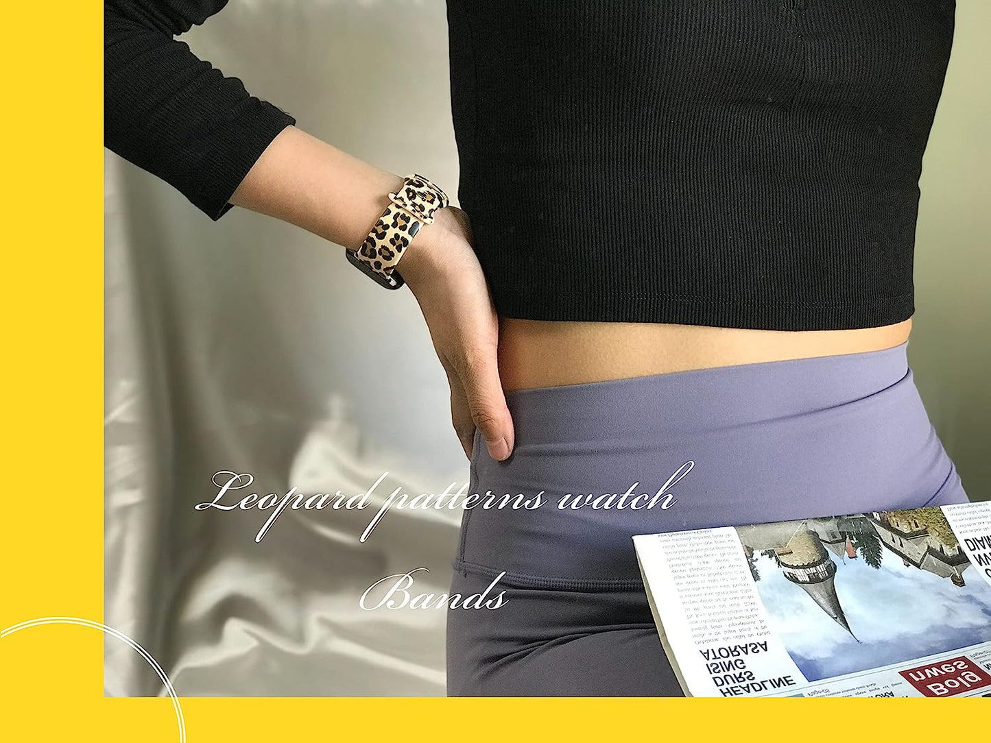 Butterfly Wristband Straps Watch Band Compatible with Apple Watch 38Mm 40Mm 41Mm, Cute Butterfly Silicone Fadeless Pattern Printed Replacement Wrist Compatible with All Iwatch Series  WANSENCE   