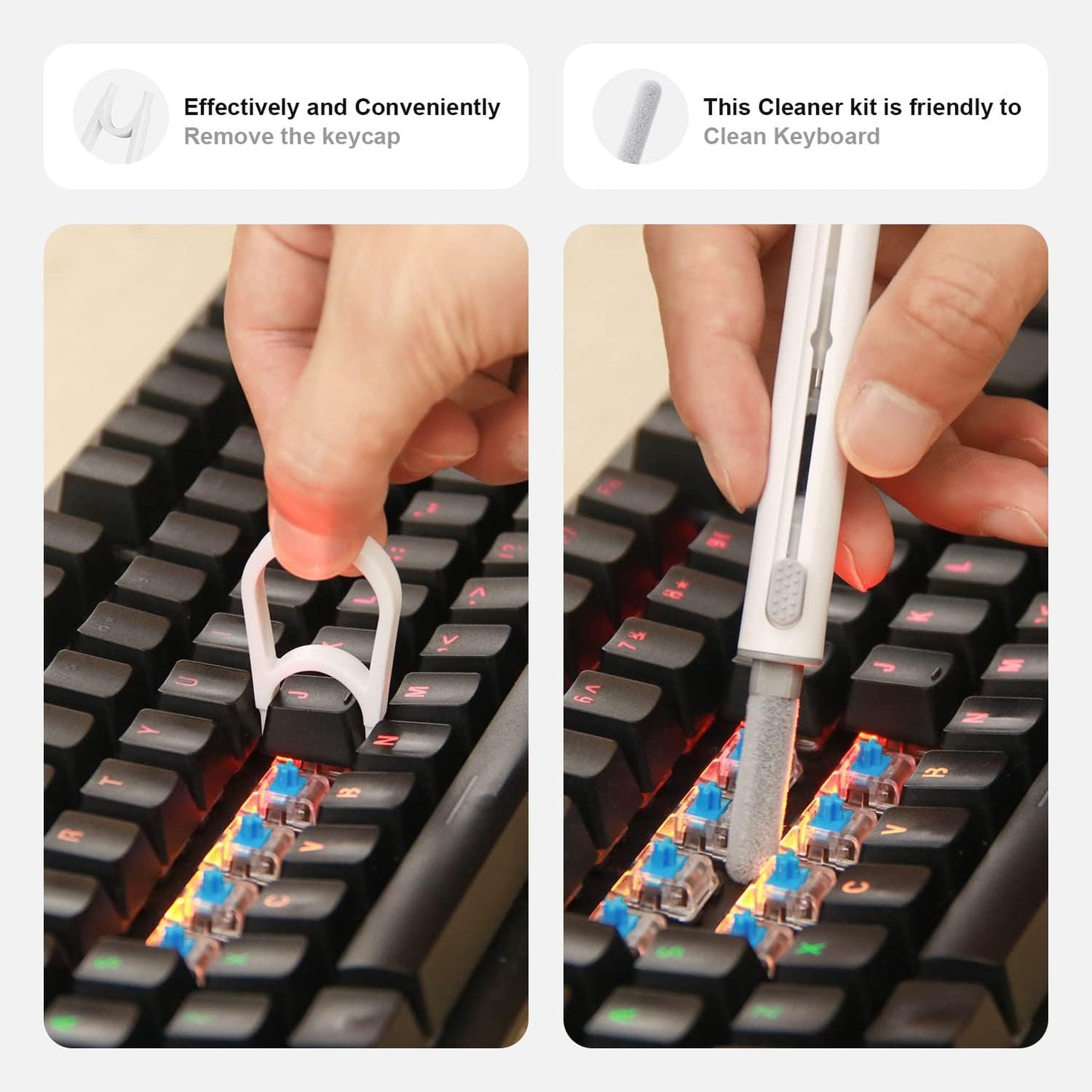 Cleaner Kit for Airpods Pro 1 2 3 Cleaning Kit for Wireless Earbuds, Smartphone, Tablets, Laptop, Camera, Cleaning Pen with Soft Brush Flocking Sponge  Hyashee   