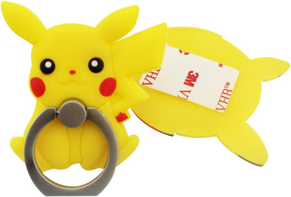 Finex 3 Pcs Set Pokeball 2-In-1 Mobile Cell Smart Phone Kickstand Finger Ring and Holder Stand Grip Cute 360 Degree Rotating Ring for Iphone Samsung Android Smartphone Case - Random  Finex   