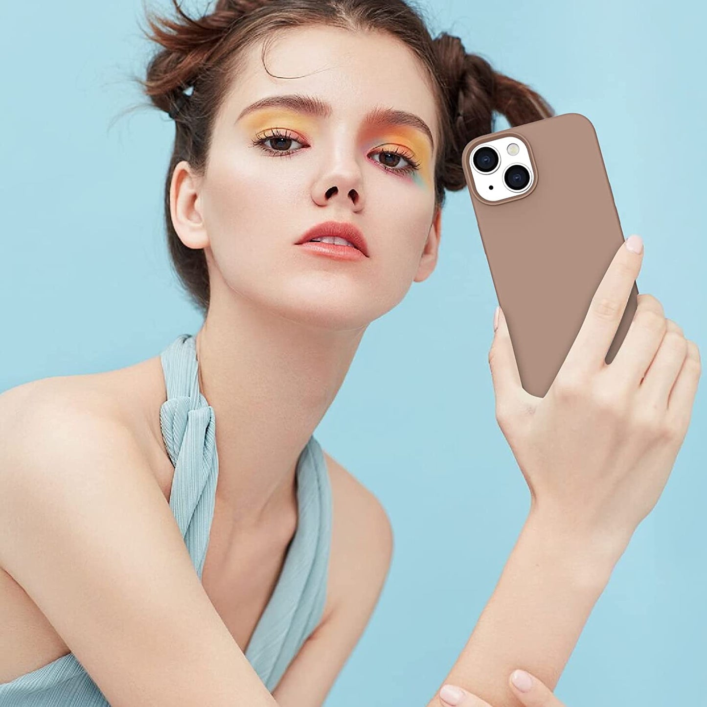 BENTOBEN Compatible with Iphone 14 Case, Soft Silicone Gel Rubber Bumper Microfiber Lining Hard Back Shockproof Protective Phone Cover for Iphone 14 6.1",Brown  BENTOBEN   