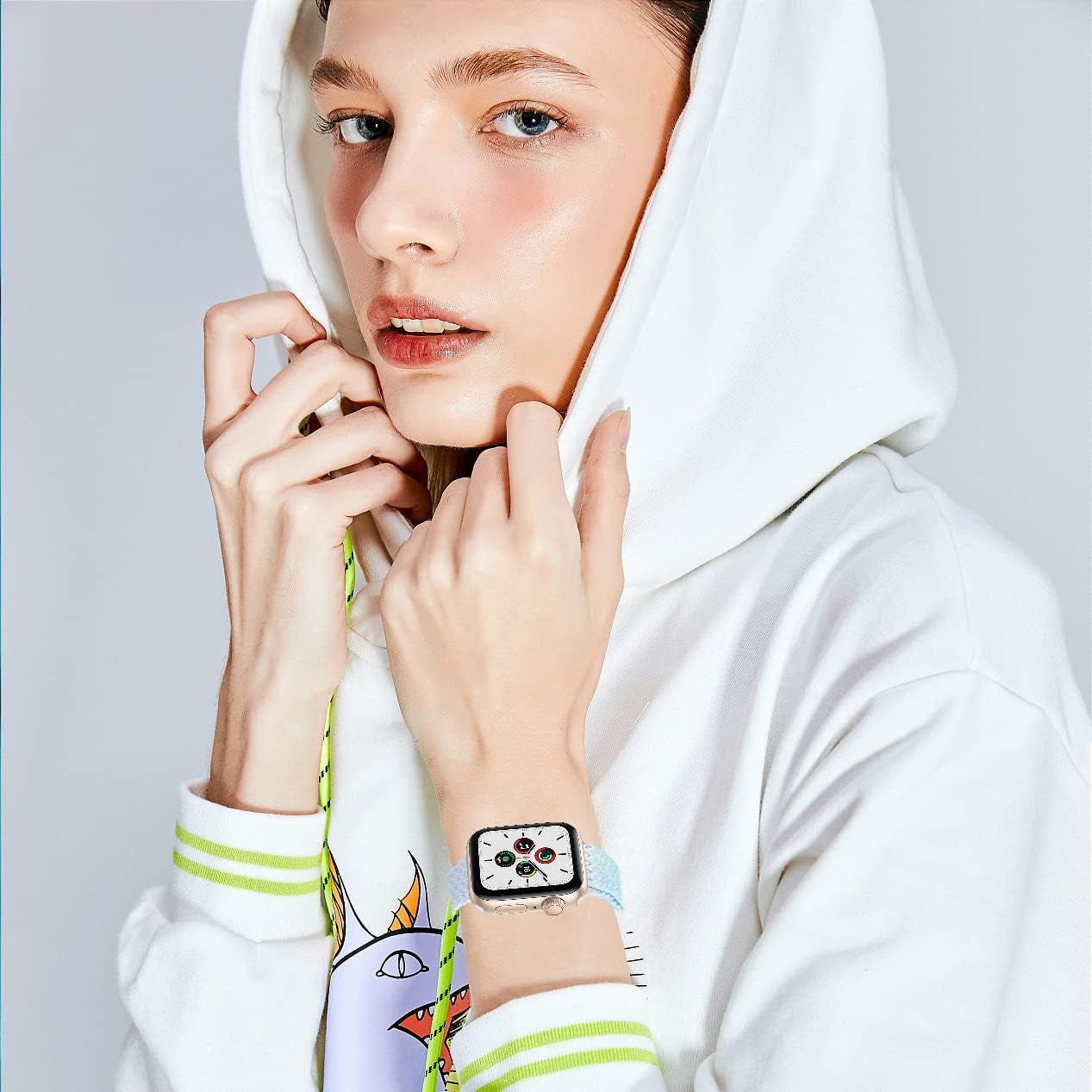 Vevexiao Stretchy Braided Solo Loop Bands Compatible with Apple Watch Ultra Band 44Mm 40Mm 38Mm 42Mm 41Mm 45Mm 49Mm Iwatch Bands Women Men, Elastic Strap for Iwatch SE Series 8/7/6/5/4/3/2/1  VeveXiao   