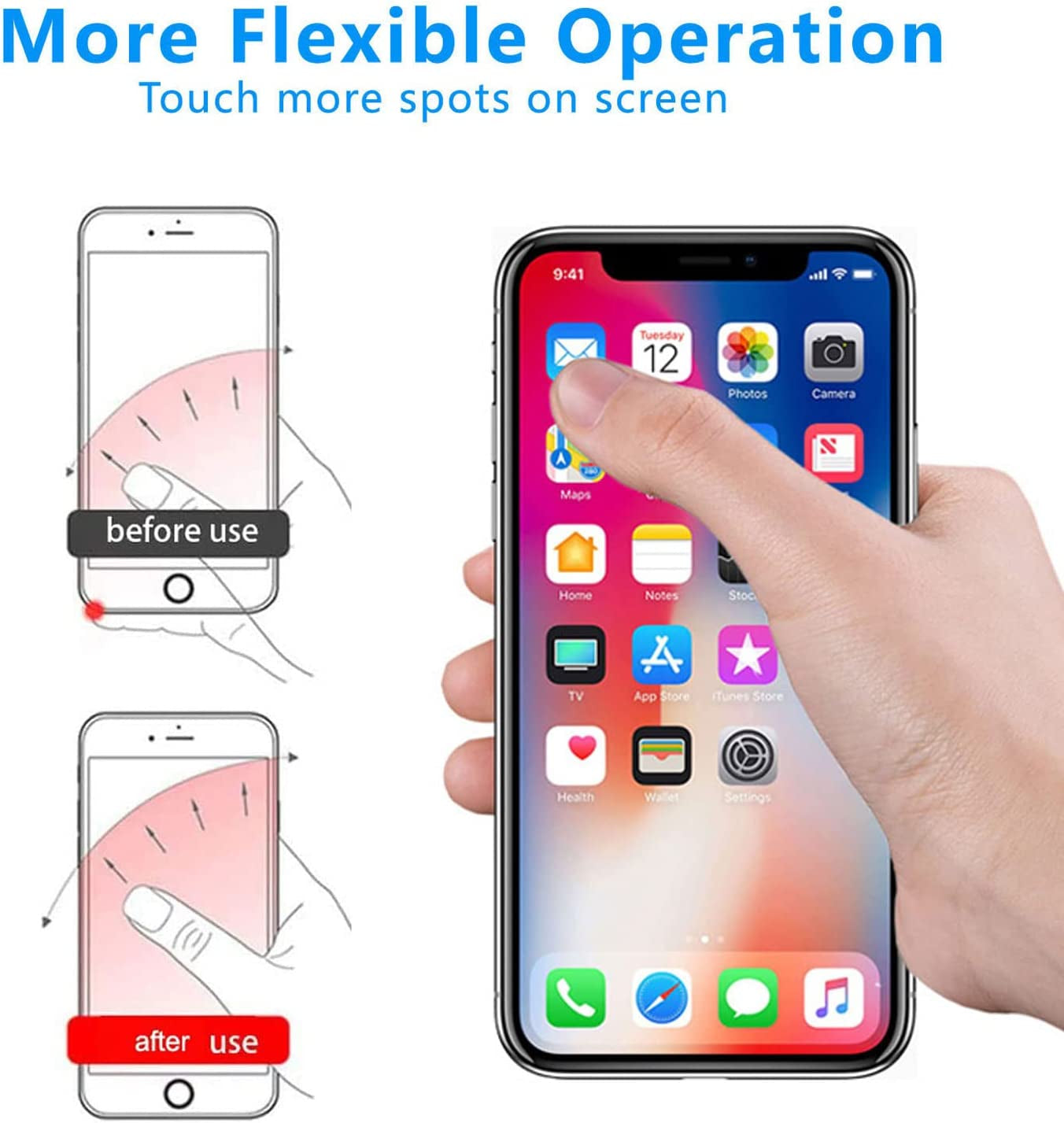 Kinizuxi Cell Phone Ring Holder Stand 5 Pack Silver, Transparent Phone Ring Holder Grip Finger Kickstand, 360° Rotation Phone Ring for Phone Cases  Marrain   