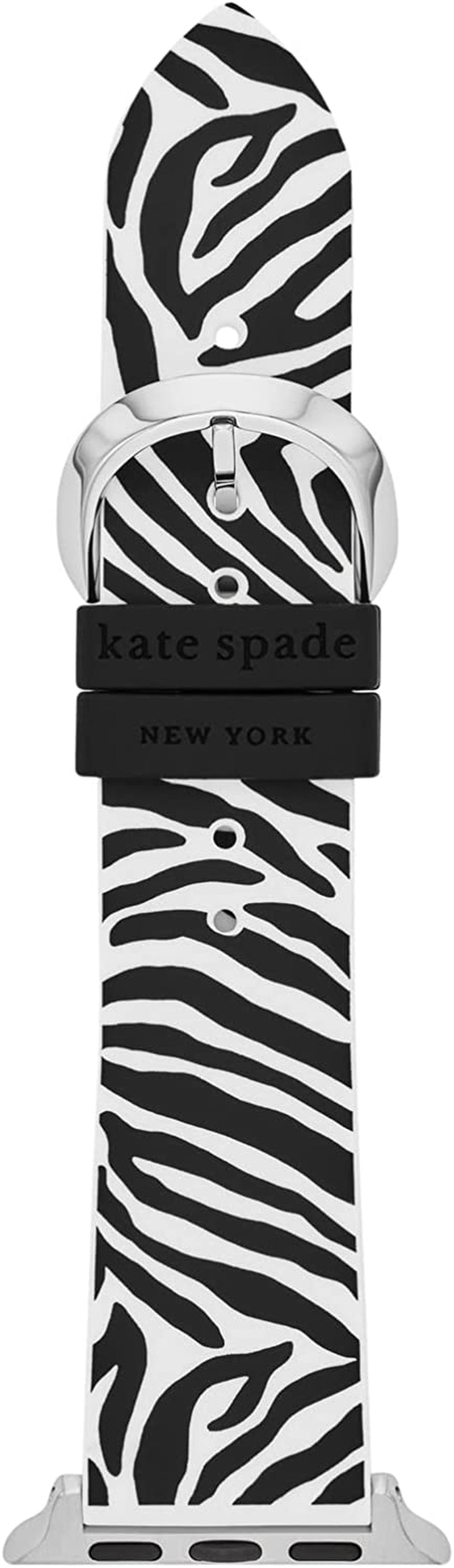 Kate Spade New York Interchangeable Silicone Band Compatible with Your 38/40Mm Apple Watch- Straps for Apple Watch Series 8/7/6/5/4/3/2/1/SE  kate spade new york Zebra  