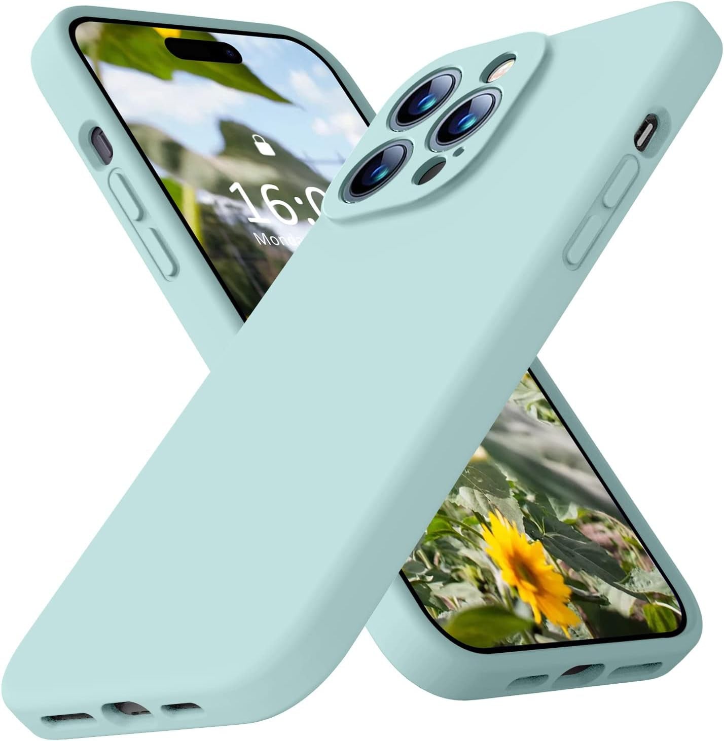 Ktele Compatible with Iphone 14 Pro Case, Ab-Grade Liquid Silicone Case, [Four Corner 50+Tiny Airbags Shockproof] [Soft Microfiber Lining Anti-Scratch] Camera All-Round Protection Case-Blue  Ktele   