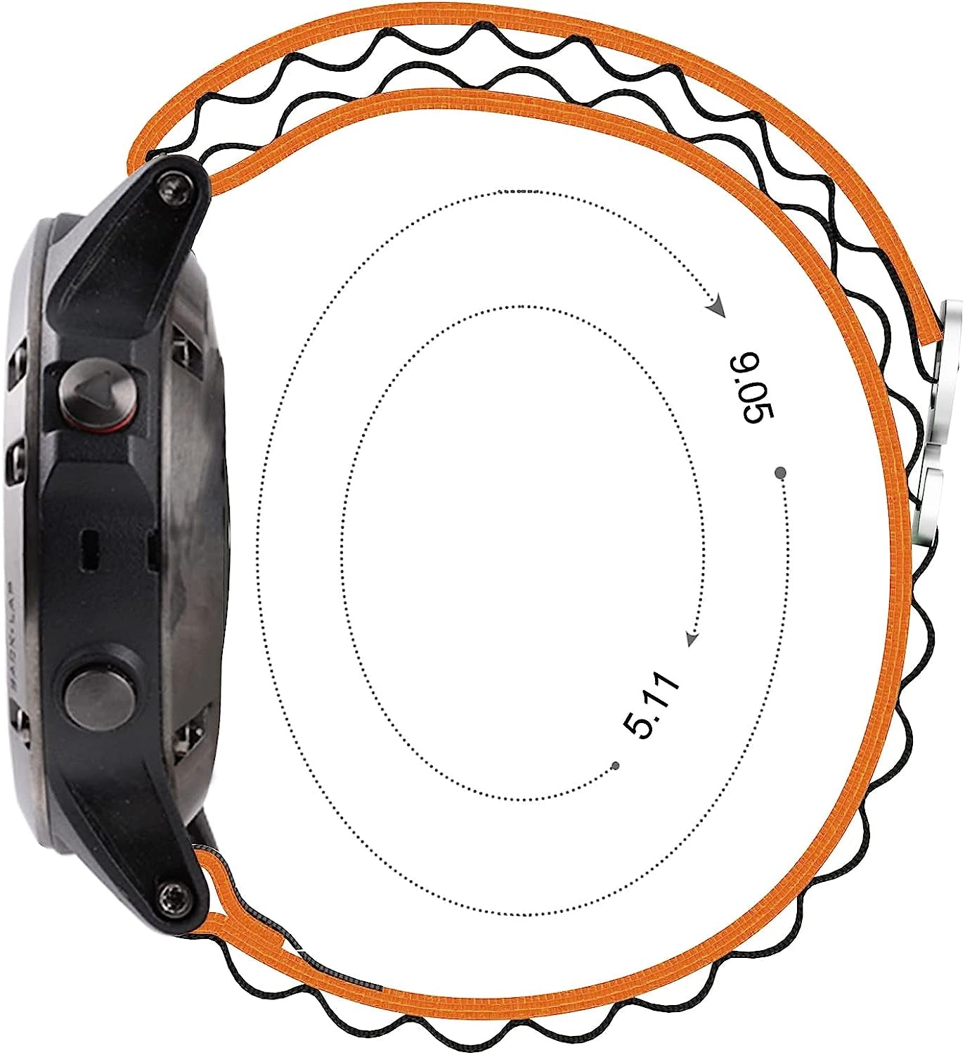 Blackpro Alpine Loop Nylon Strap Compatible Garmin Fenix 6/Fenix 6X Pro/Fenix 5 Watch Band,22Mm Sport Nylon Replacement Watch Bands for Garmin Fenix 6 Pro/Sapphire.  BlackPro   