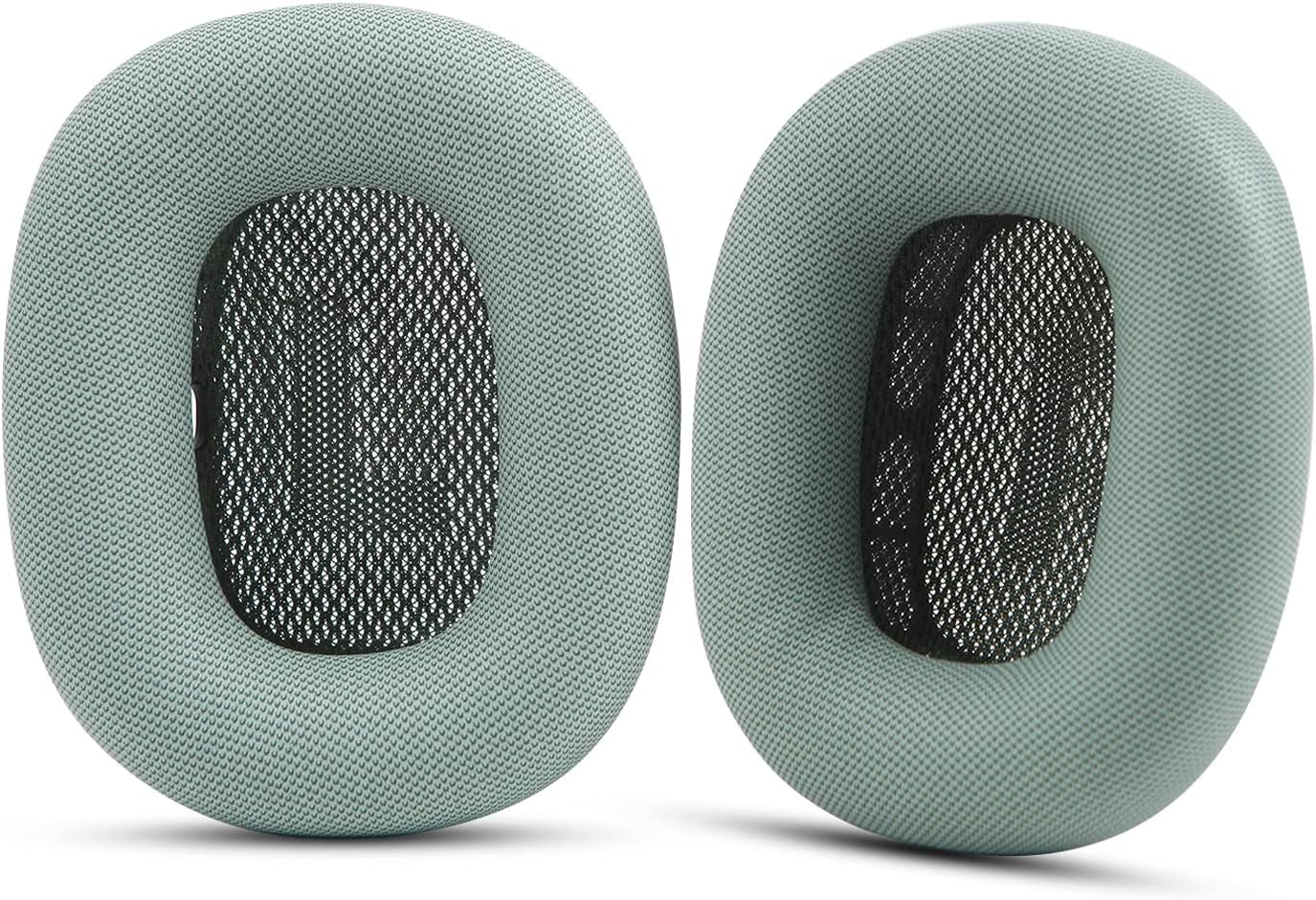 Earpads for Apple Airpods Max Earpad Replacement Sweat Proof Ear Cushions Airpods Max Ear Pad Earcups with Protein Leather, Memory Foam and Magnet Blue  Earrock Green Protein Leather 