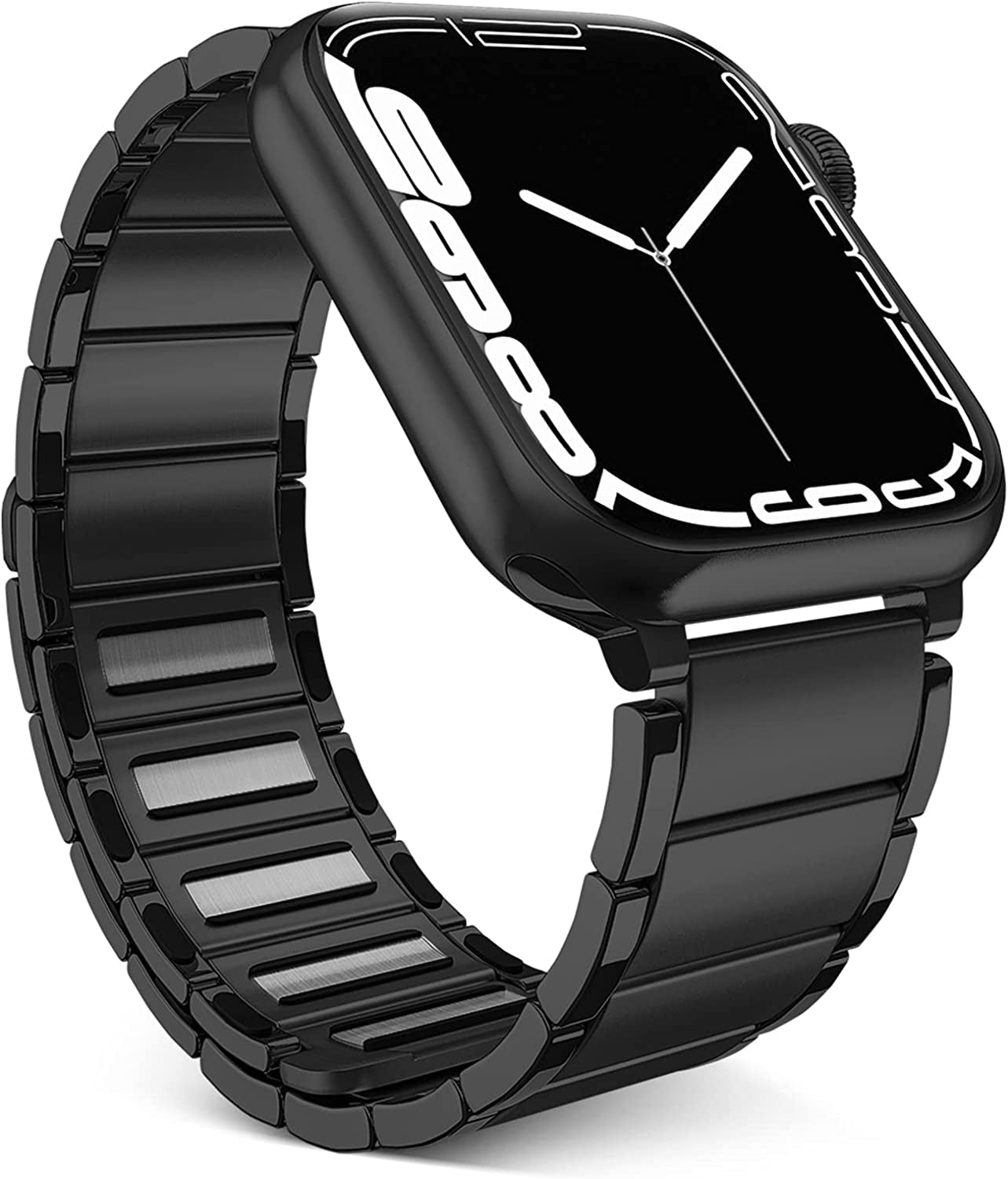 Oribox Compatible with Apple Watch Bands 45Mm 44Mm 42Mm,Metal Stainless Steel Band,High-Grade Adjustable Strap Magnetic Wristband for Iwatch Series SE 8 7 6 5 4 3 2 1 for Women Men  ORIbox   