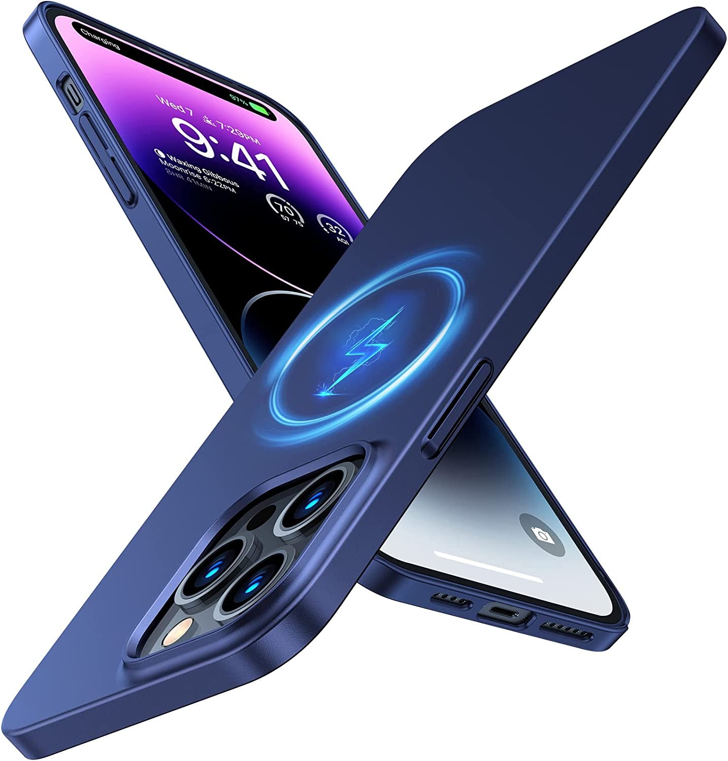 TORRAS Magnetic Slim-Fit for Iphone 14 Pro Max Phone Case, Ultra-Thin 14 Pro Max Case [Compatible with Magsafe], Matte Hard PC Cover Protective Anti-Fingerprint Anti-Scratch Phone Case 2022, Gold  TORRAS   