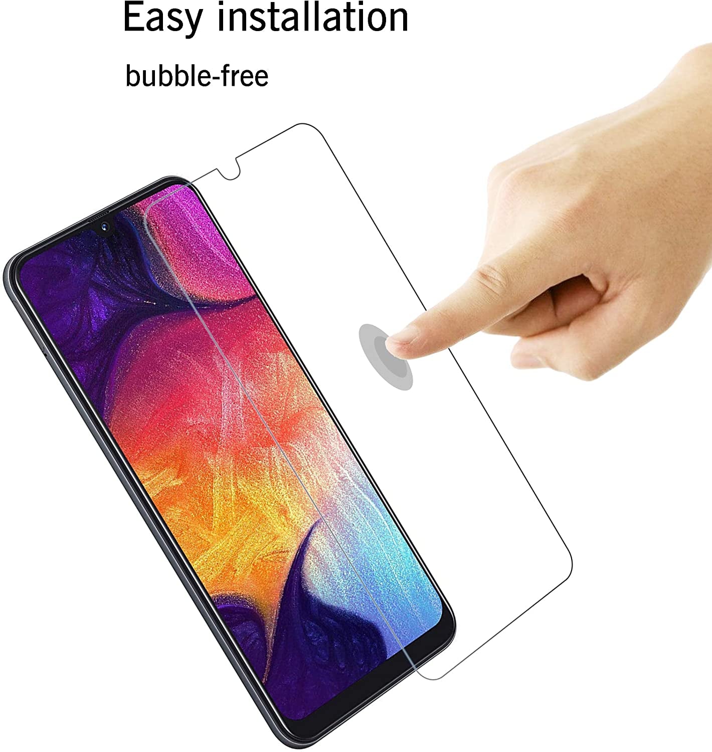 Ailun Screen Protector for Samsung Galaxy A50,A30,A50S,A30S,A40,M30,M31 Tempered Glass Screen Protector 3Pack 9H Hardness 2.5D Edge,Case Friendly  siania   