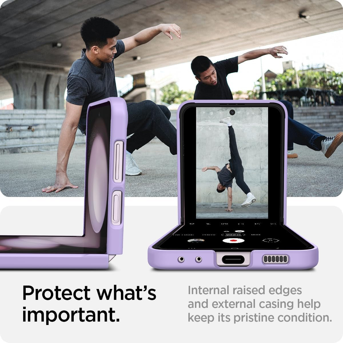 Spigen Air Skin Designed for Galaxy Z Flip 5 Case (2023) - Rose Purple  Spigen   