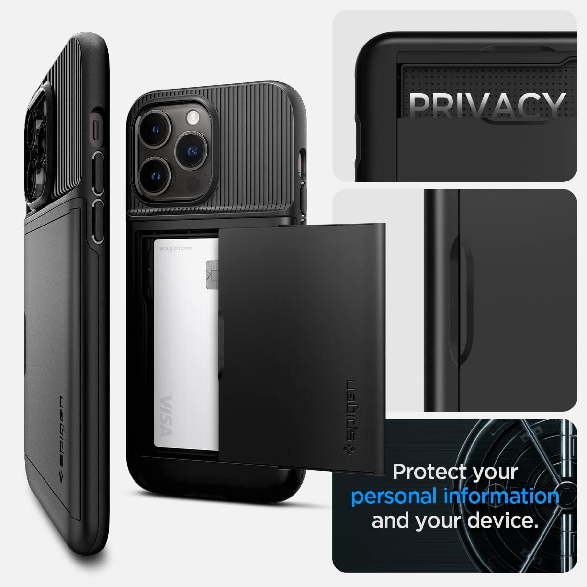 Spigen Slim Armor CS Designed for Iphone 14 Pro Case (2022) - Black  Spigen   